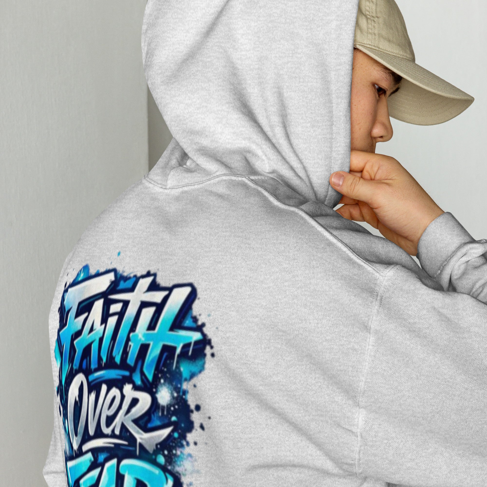 Faith Over Fear - Unisex Hoodie - Christian Apparel by BASR Clothing