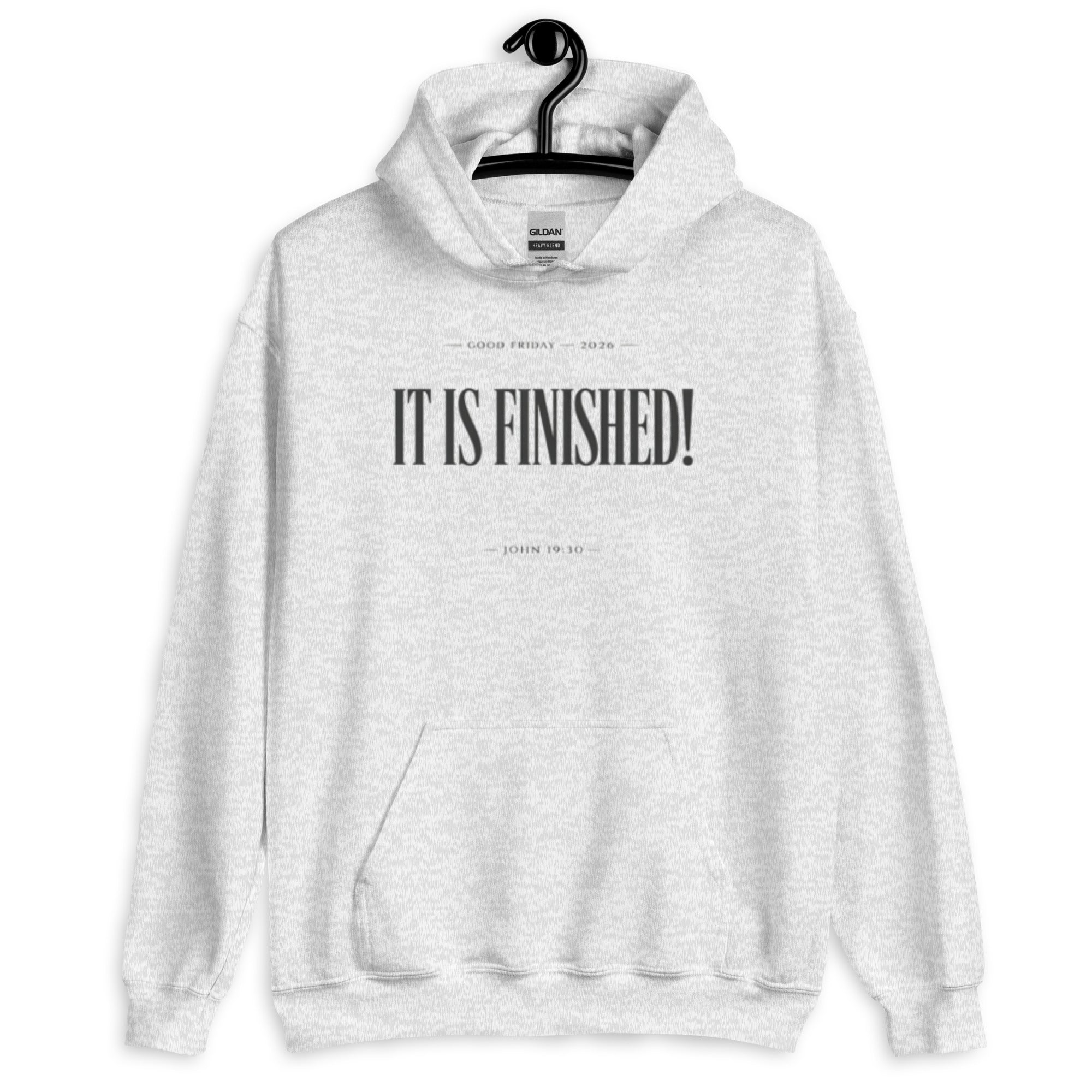 It is Finished - Min - Unisex Hoodie - Christian Apparel by BASR Clothing