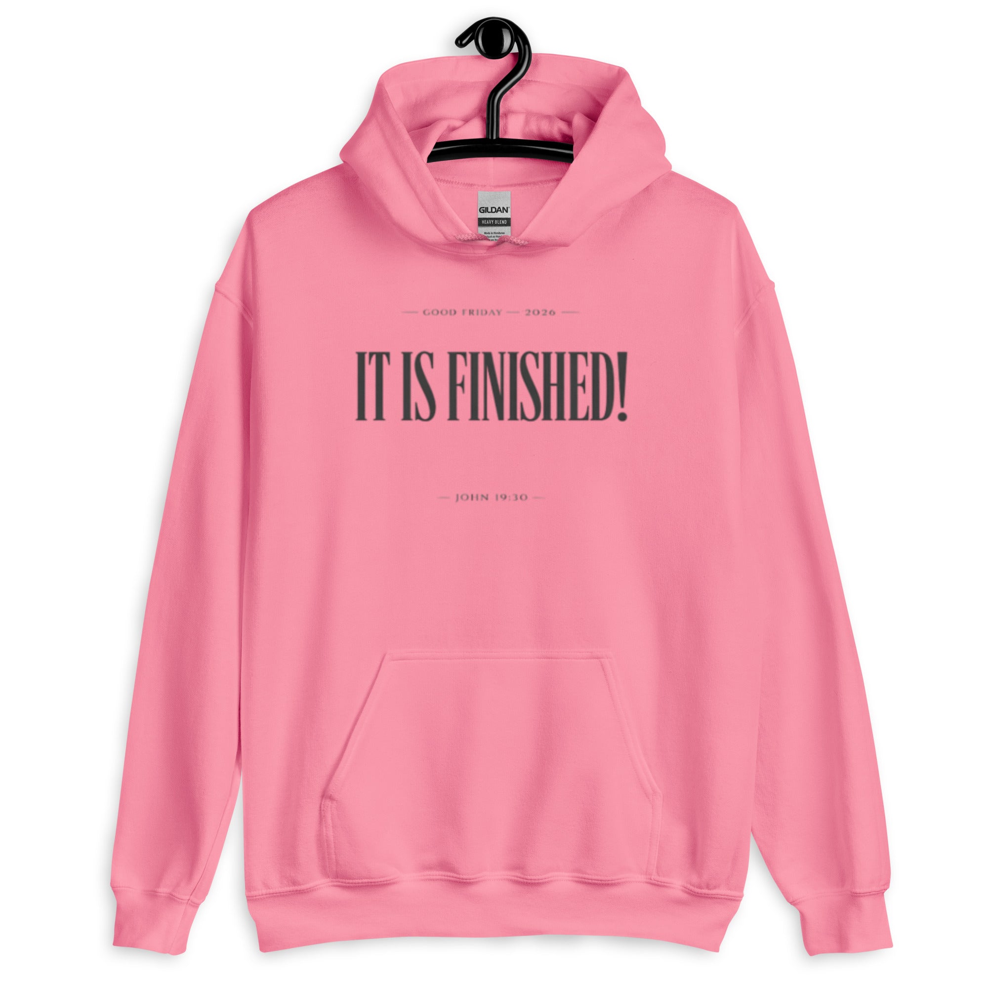 It is Finished - Min - Unisex Hoodie - Christian Apparel by BASR Clothing