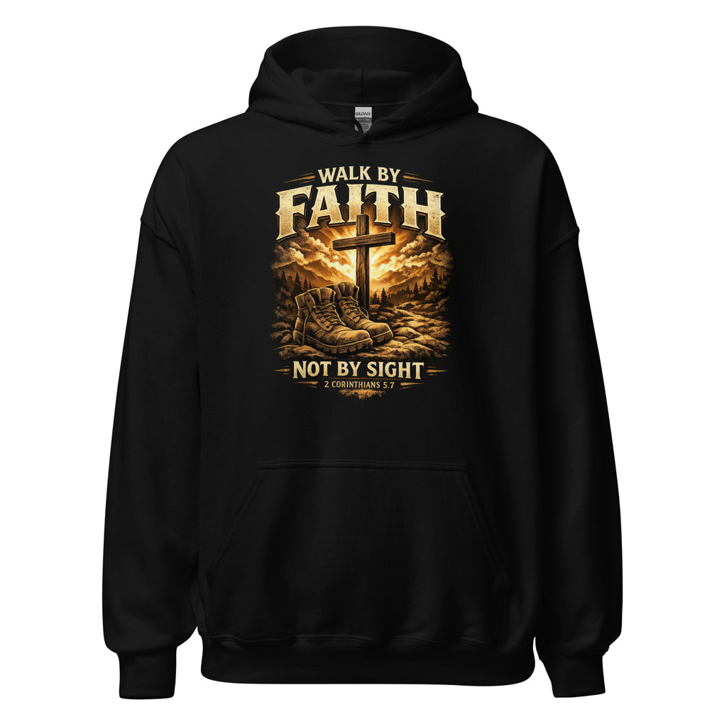 Walk by Faith - Unisex Hoodie - Christian Apparel by BASR Clothing