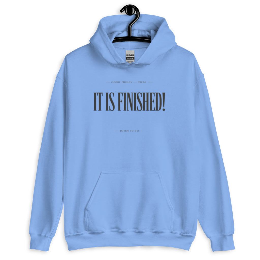 It is Finished - Min - Unisex Hoodie - Christian Apparel by BASR Clothing