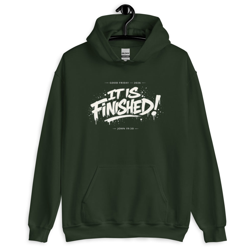 It is Finished - SP - Unisex Hoodie - Christian Apparel by BASR Clothing