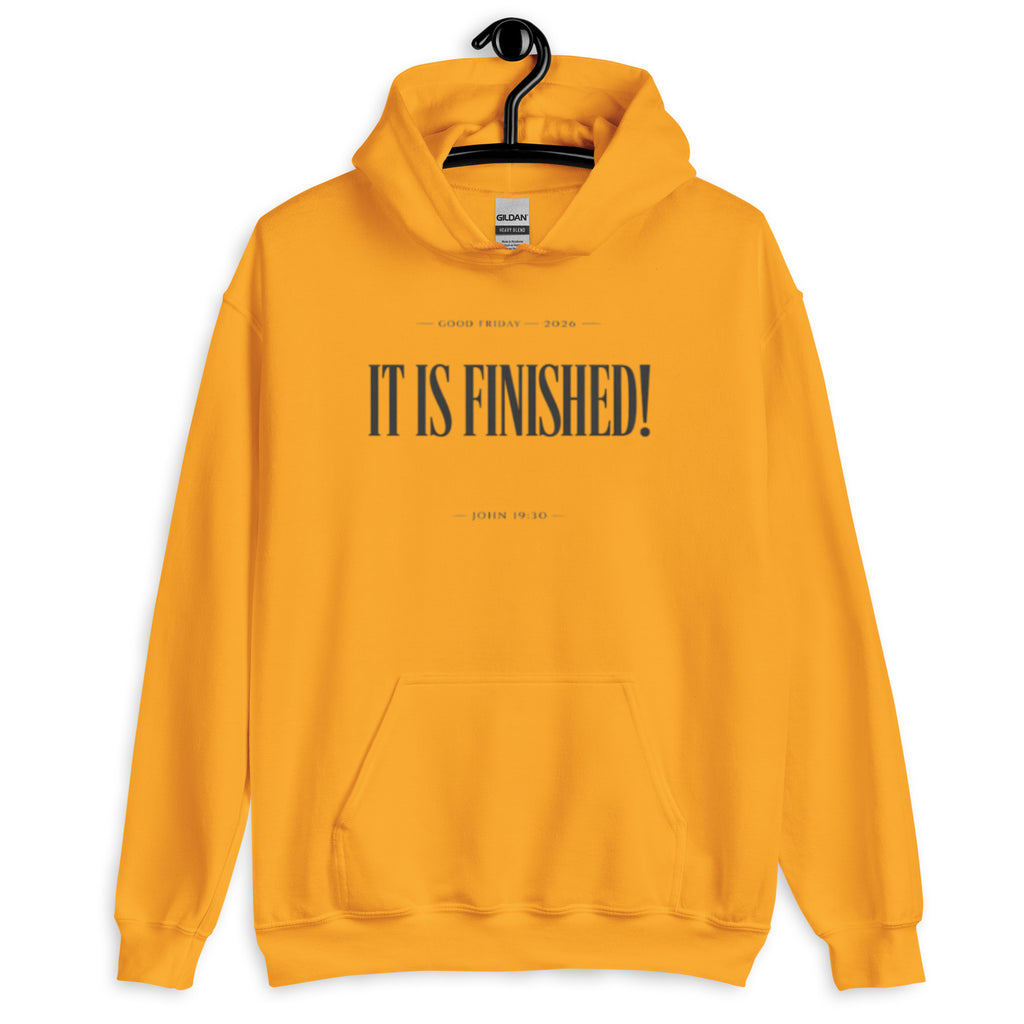 It is Finished - Min - Unisex Hoodie - Christian Apparel by BASR Clothing