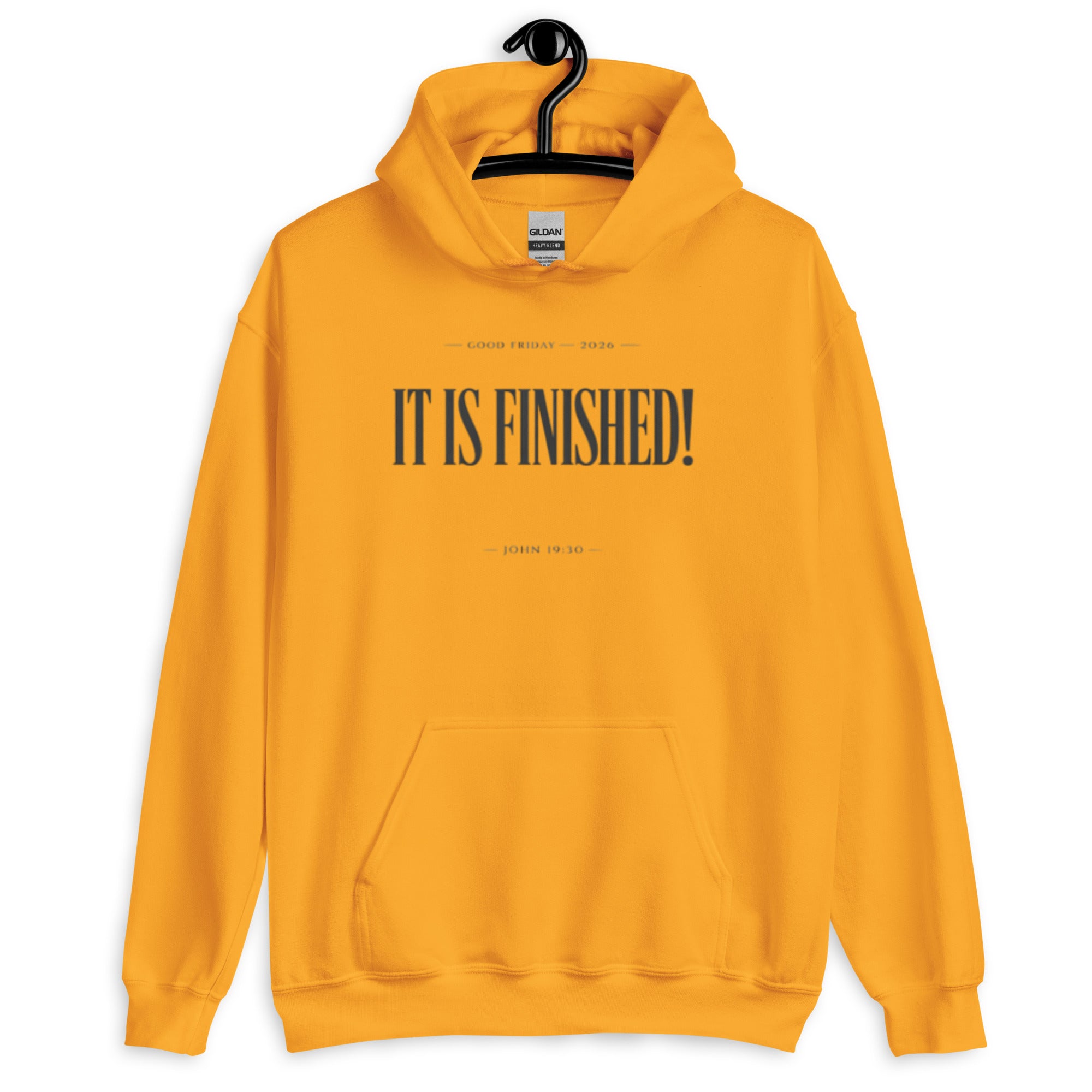 It is Finished - Min - Unisex Hoodie - Christian Apparel by BASR Clothing
