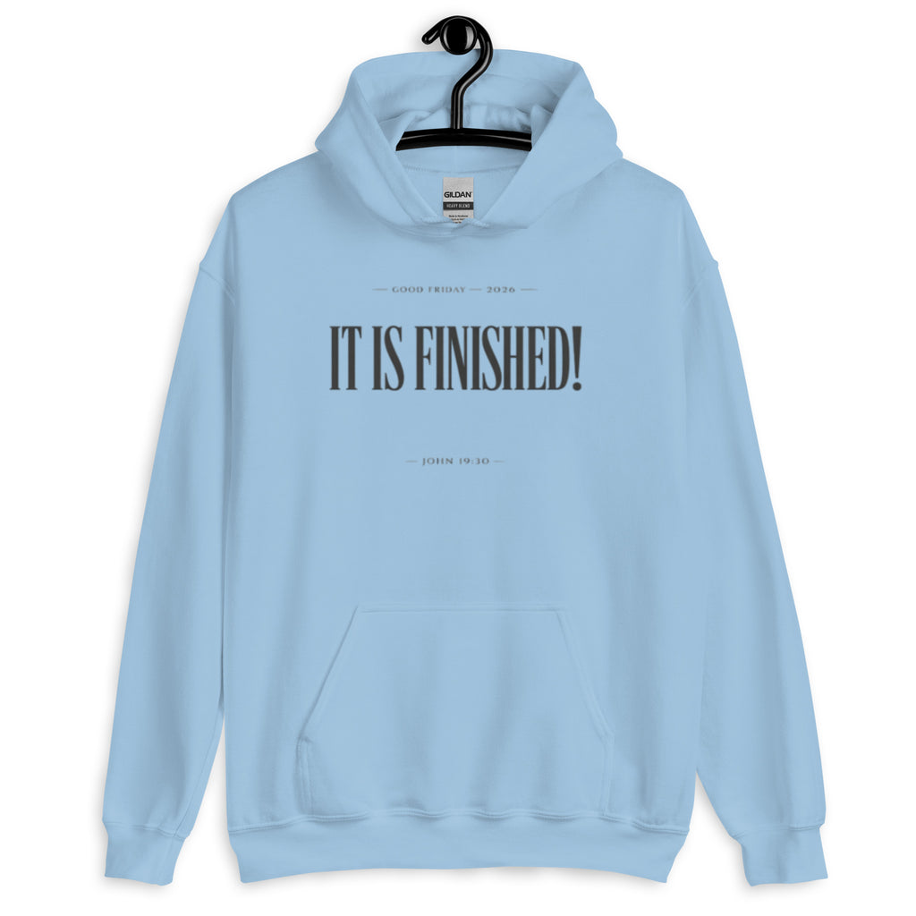 It is Finished - Min - Unisex Hoodie - Christian Apparel by BASR Clothing