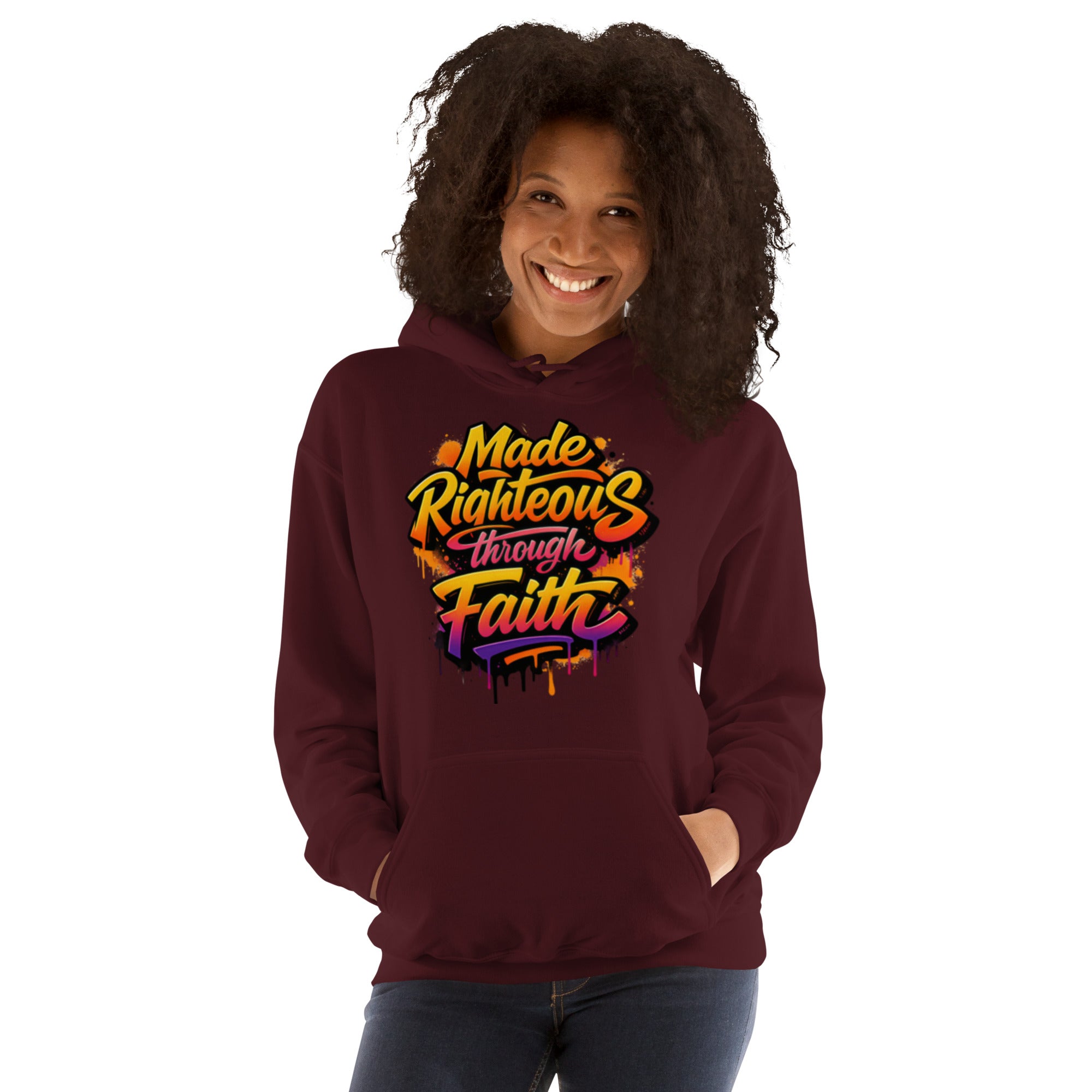 Made Righteous - Unisex Hoodie - Christian Apparel by BASR Clothing