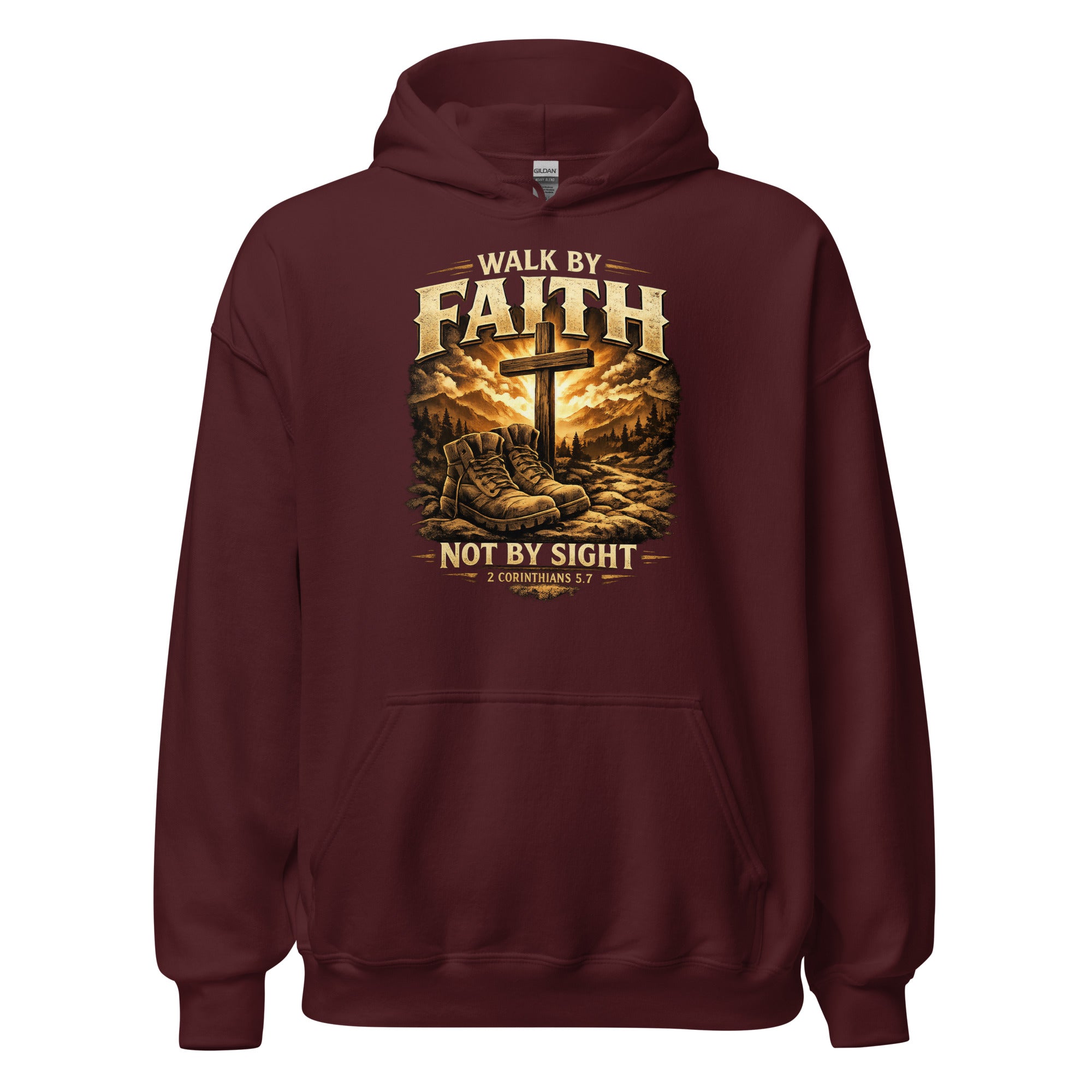 Walk by Faith - Unisex Hoodie - Christian Apparel by BASR Clothing