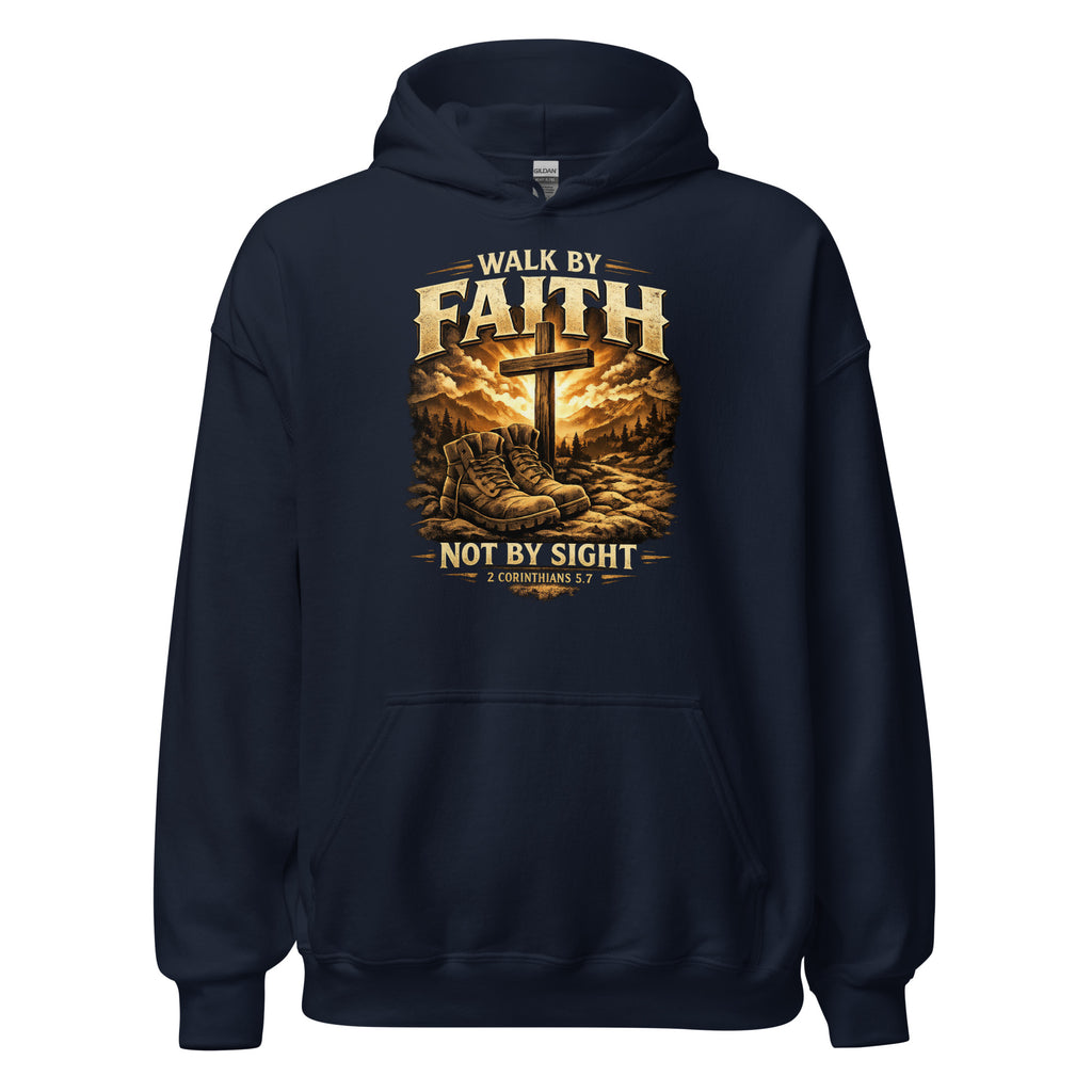 Walk by Faith - Unisex Hoodie - Christian Apparel by BASR Clothing