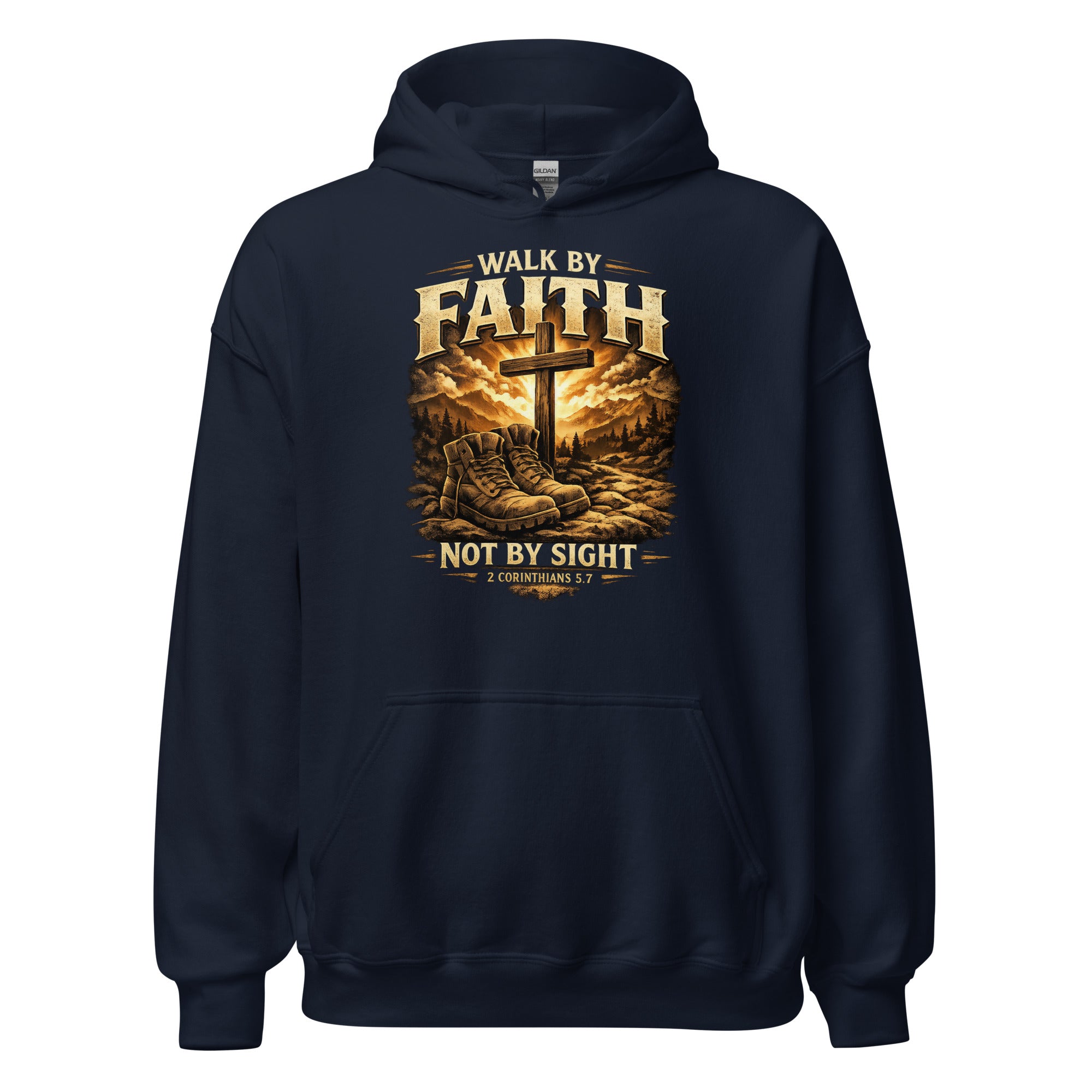 Walk by Faith - Unisex Hoodie - Christian Apparel by BASR Clothing