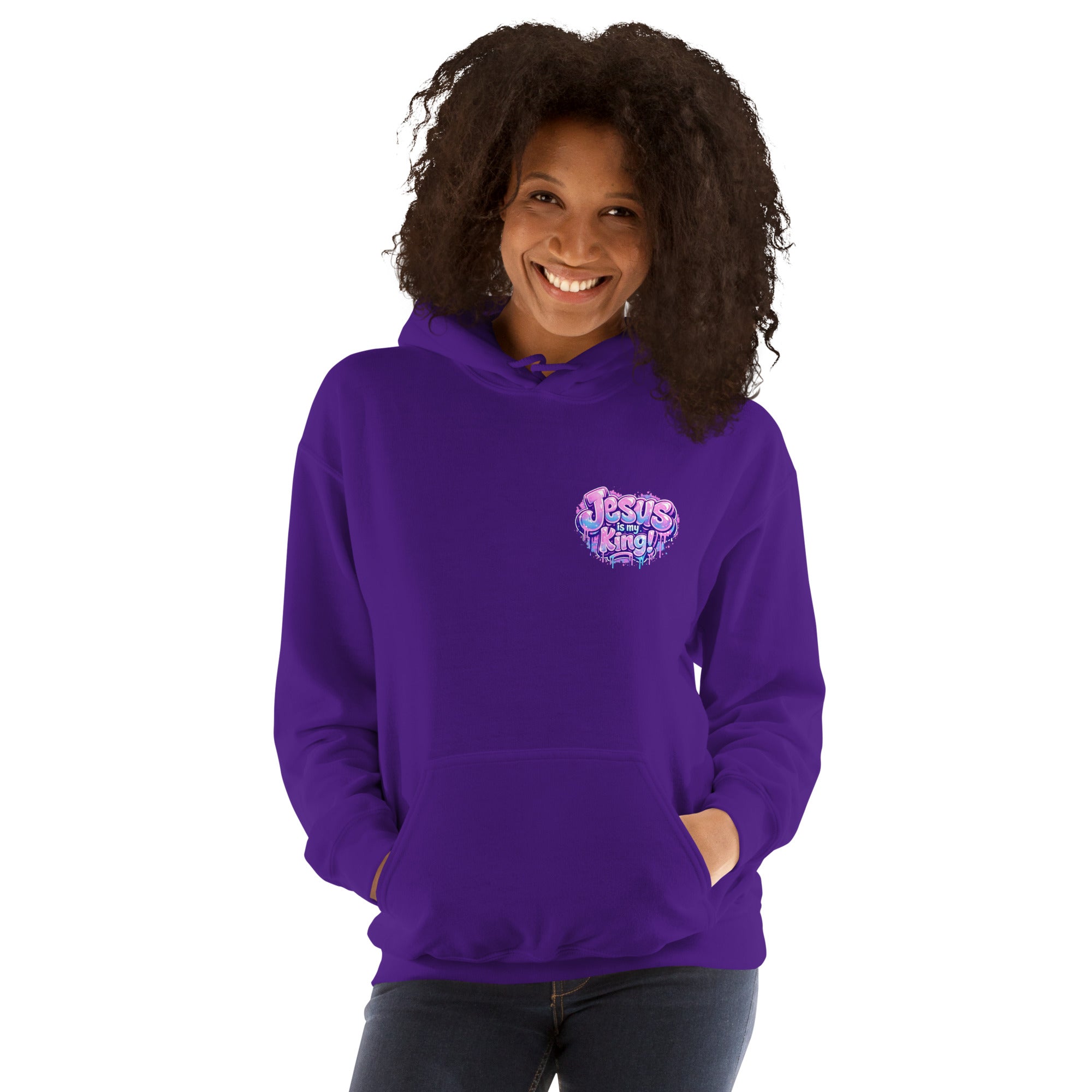 Jesus is my King - Unisex Hoodie - Christian Apparel by BASR Clothing