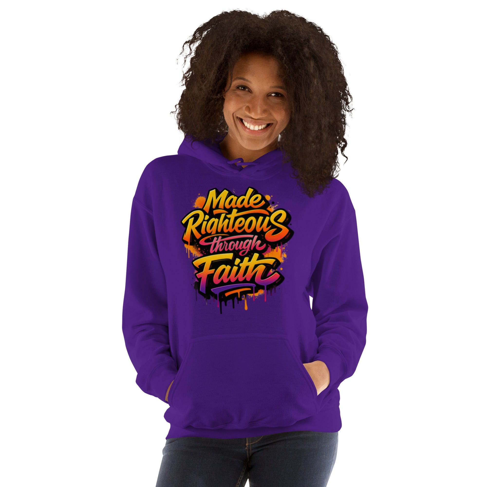 Made Righteous - Unisex Hoodie - Christian Apparel by BASR Clothing