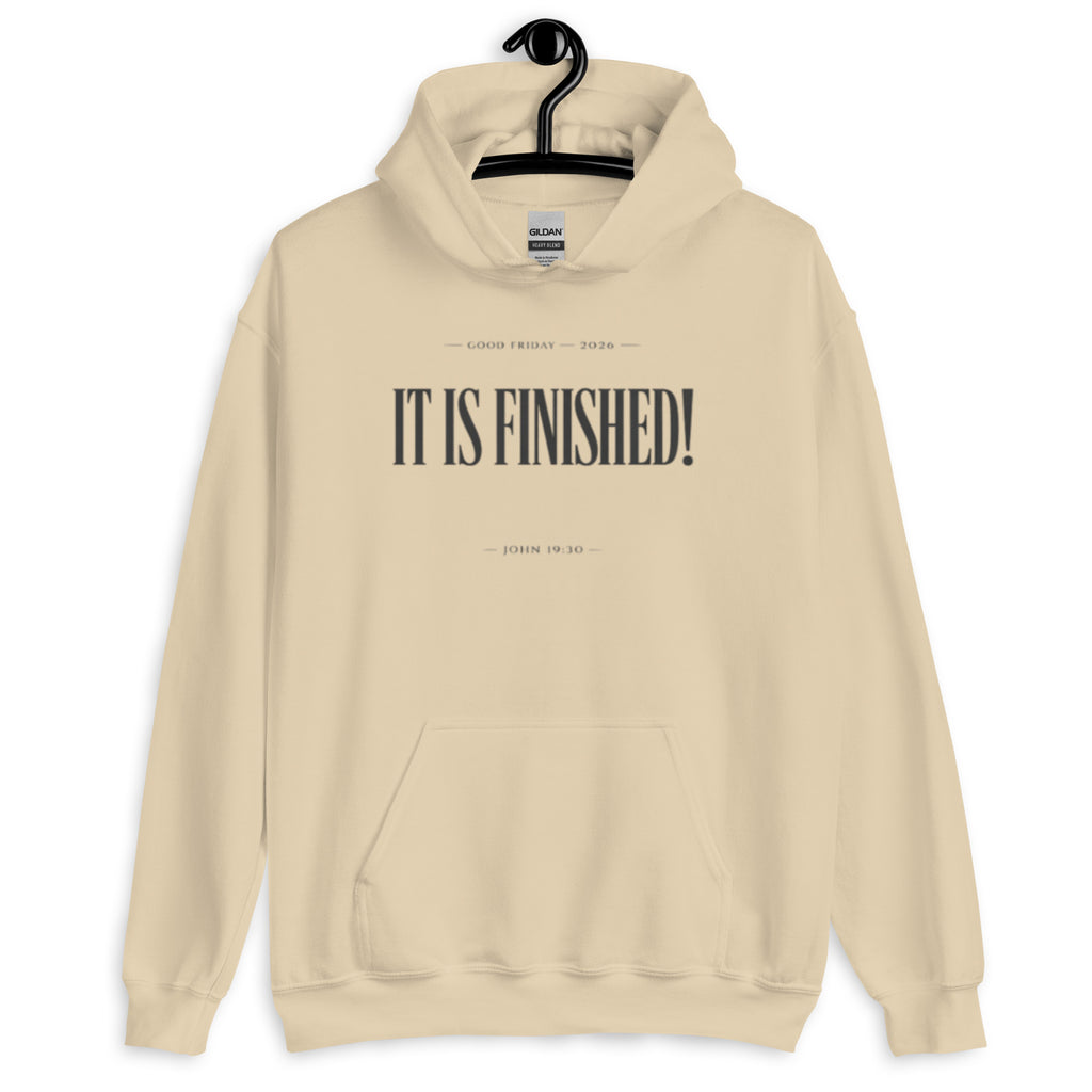 It is Finished - Min - Unisex Hoodie - Christian Apparel by BASR Clothing