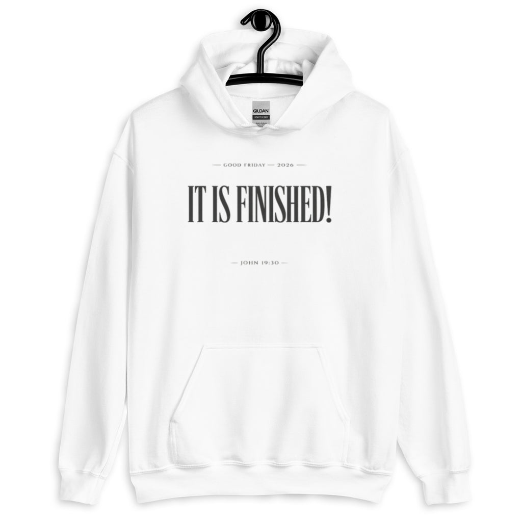 It is Finished - Min - Unisex Hoodie - Christian Apparel by BASR Clothing