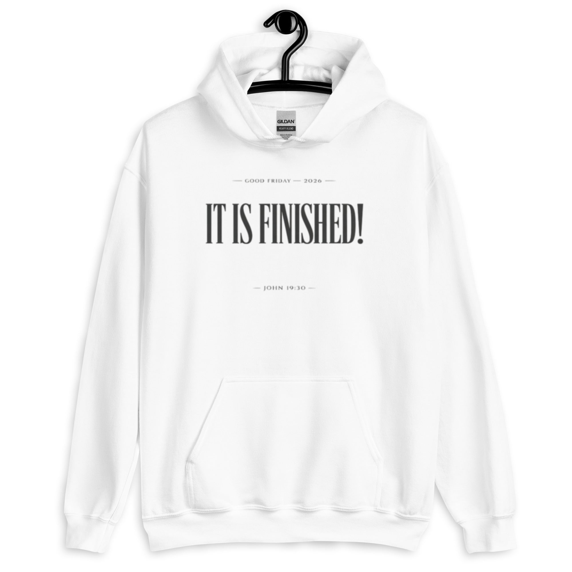 It is Finished - Min - Unisex Hoodie - Christian Apparel by BASR Clothing