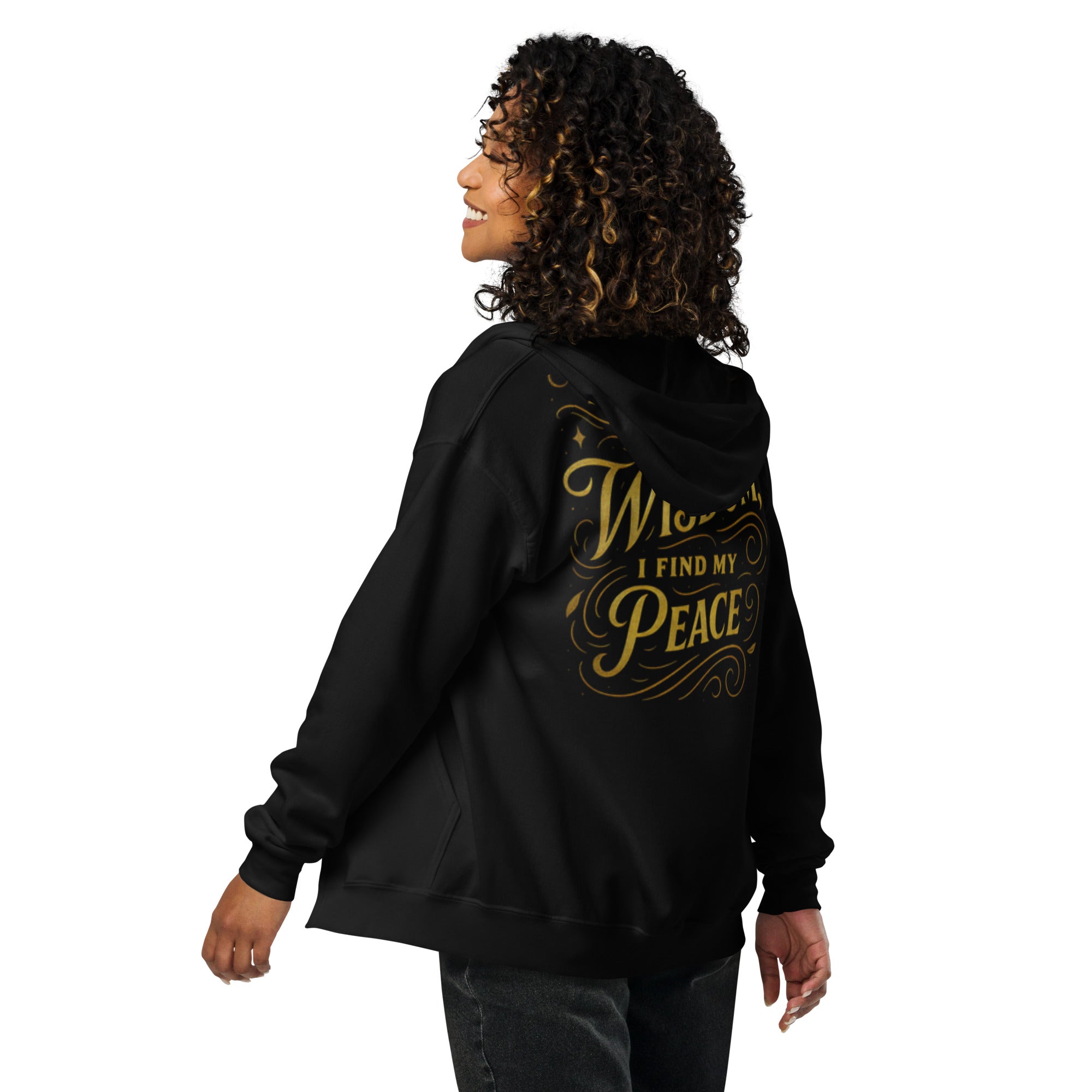 Peace - Unisex heavy blend zip hoodie - Christian Apparel by BASR Clothing