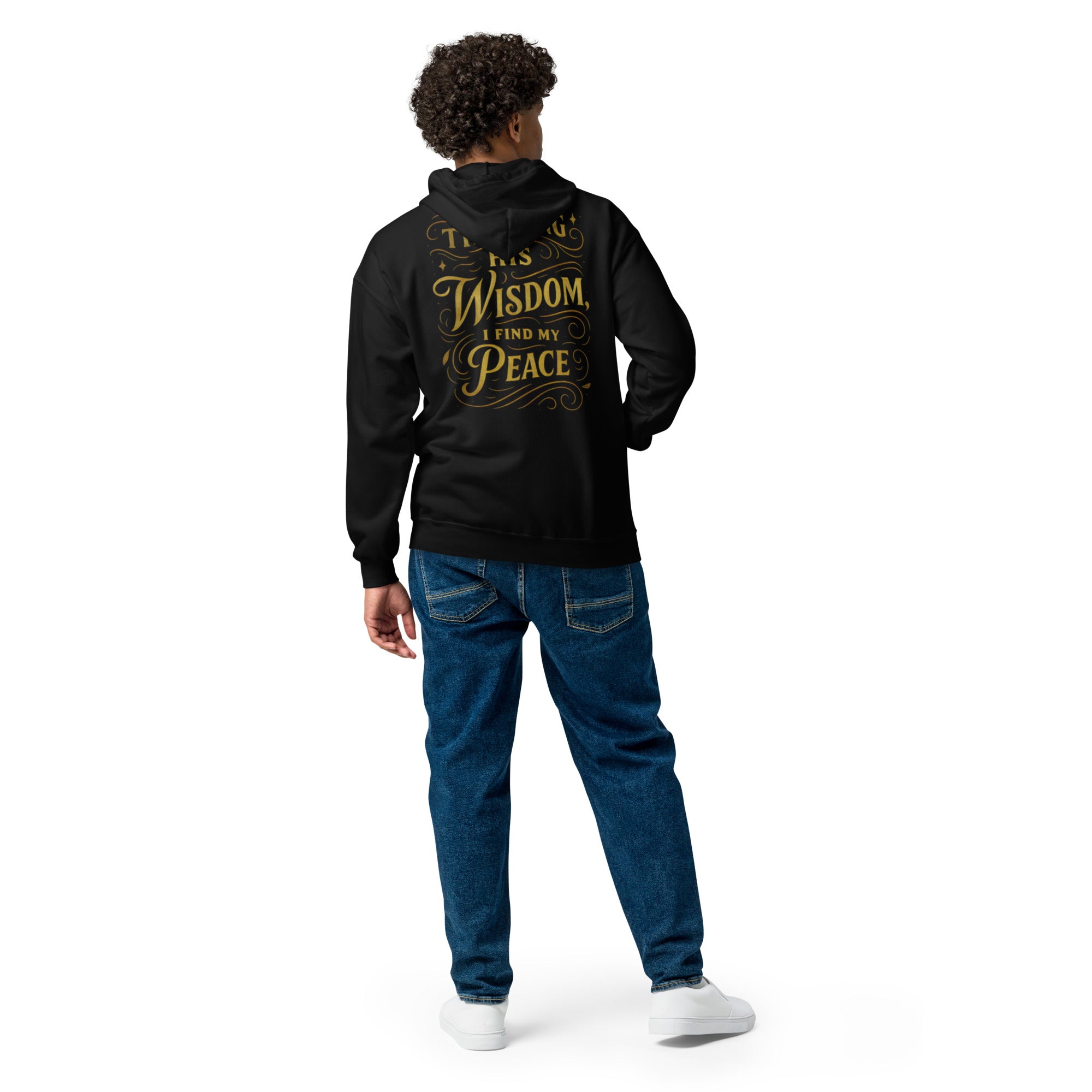 Peace - Unisex heavy blend zip hoodie - Christian Apparel by BASR Clothing