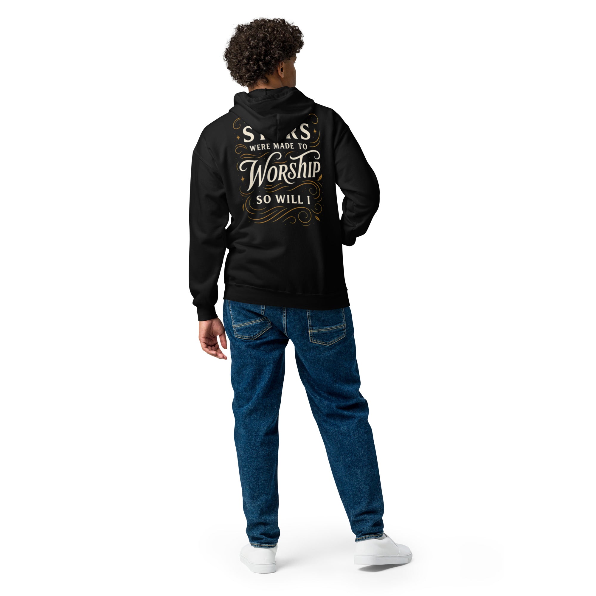 Worship - Unisex heavy blend zip hoodie - Christian Apparel by BASR Clothing