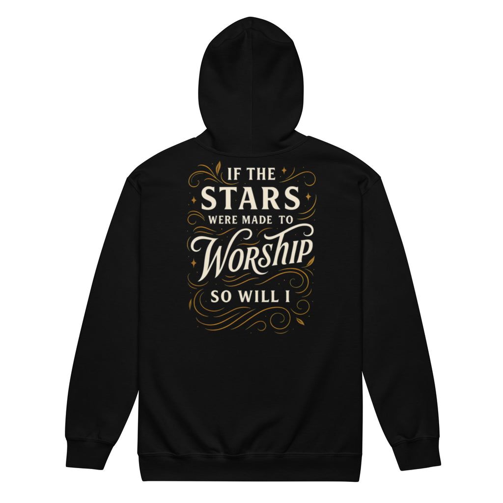 Worship - Unisex heavy blend zip hoodie - Christian Apparel by BASR Clothing