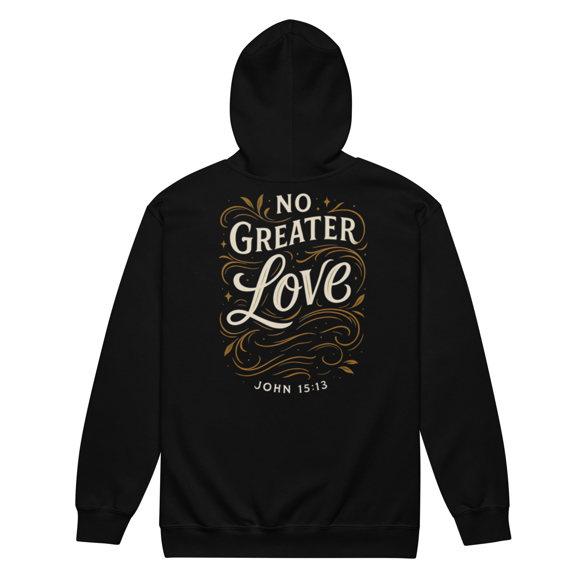 No Greater Love - Unisex heavy blend zip hoodie - Christian Apparel by BASR Clothing