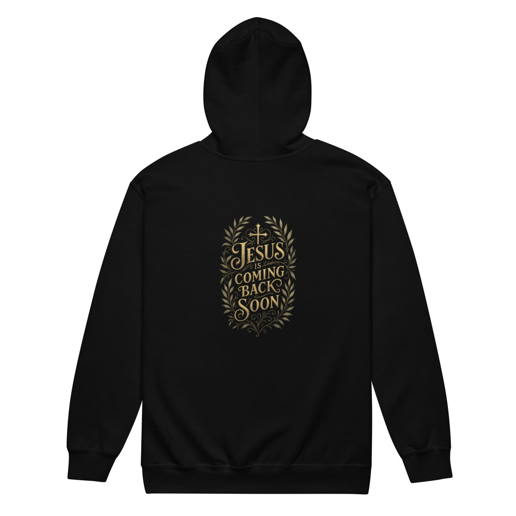 Jesus is Coming Back Soon - Unisex heavy blend zip hoodie - Christian Apparel by BASR Clothing