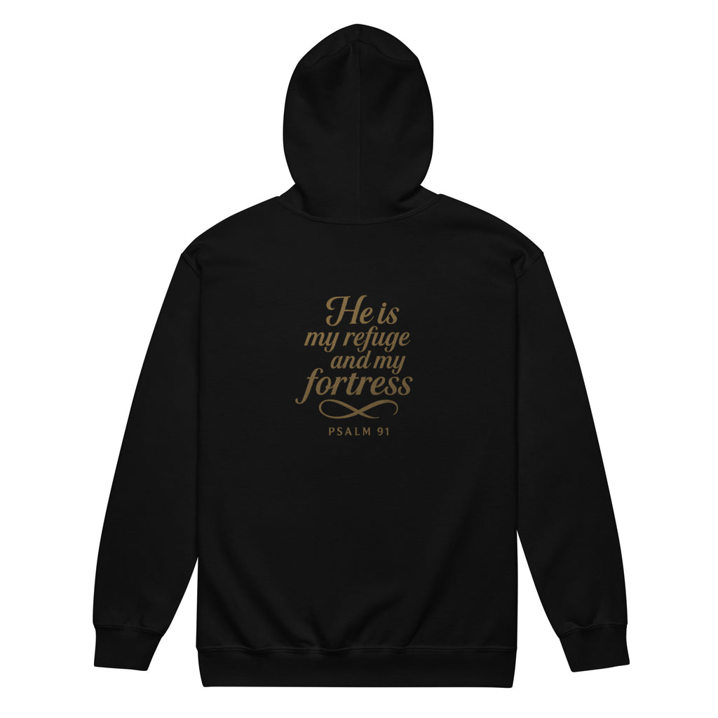 Psalm 91 - Unisex heavy blend zip hoodie - Christian Apparel by BASR Clothing