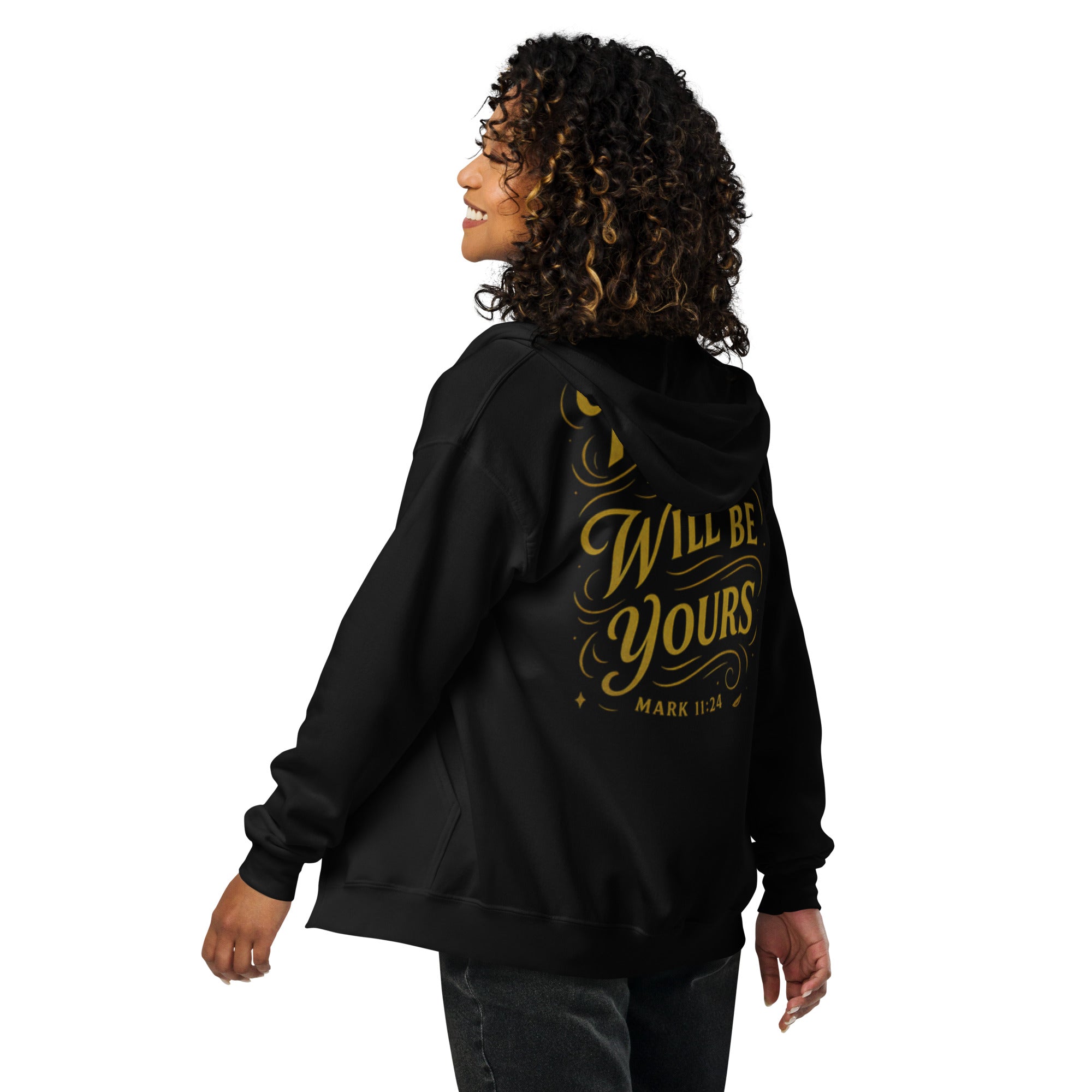 Pray - Unisex heavy blend zip hoodie - Christian Apparel by BASR Clothing