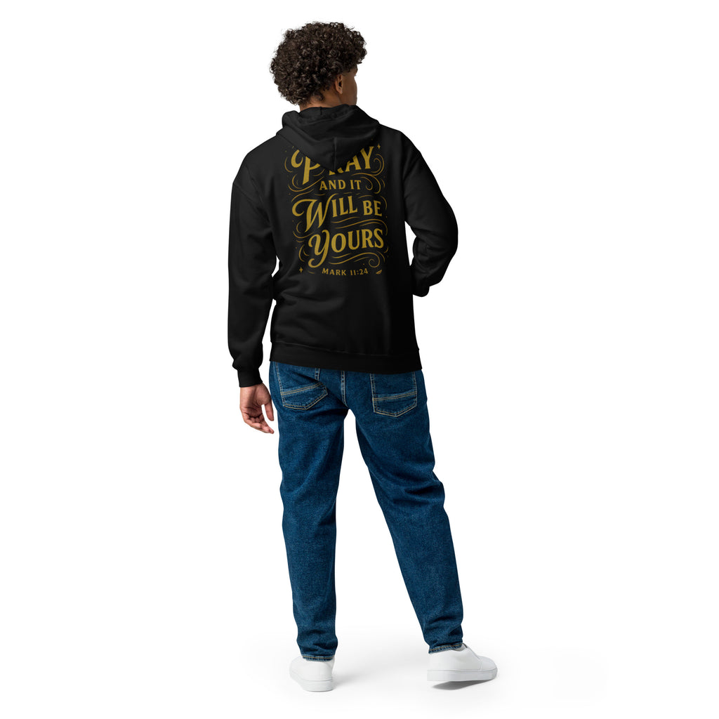 Pray - Unisex heavy blend zip hoodie - Christian Apparel by BASR Clothing