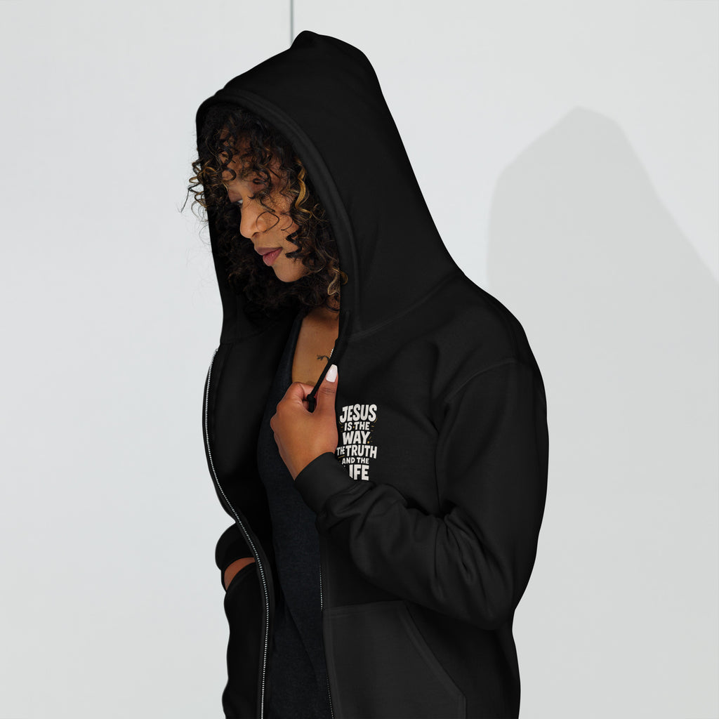The Way - Unisex heavy blend zip hoodie - Christian Apparel by BASR Clothing