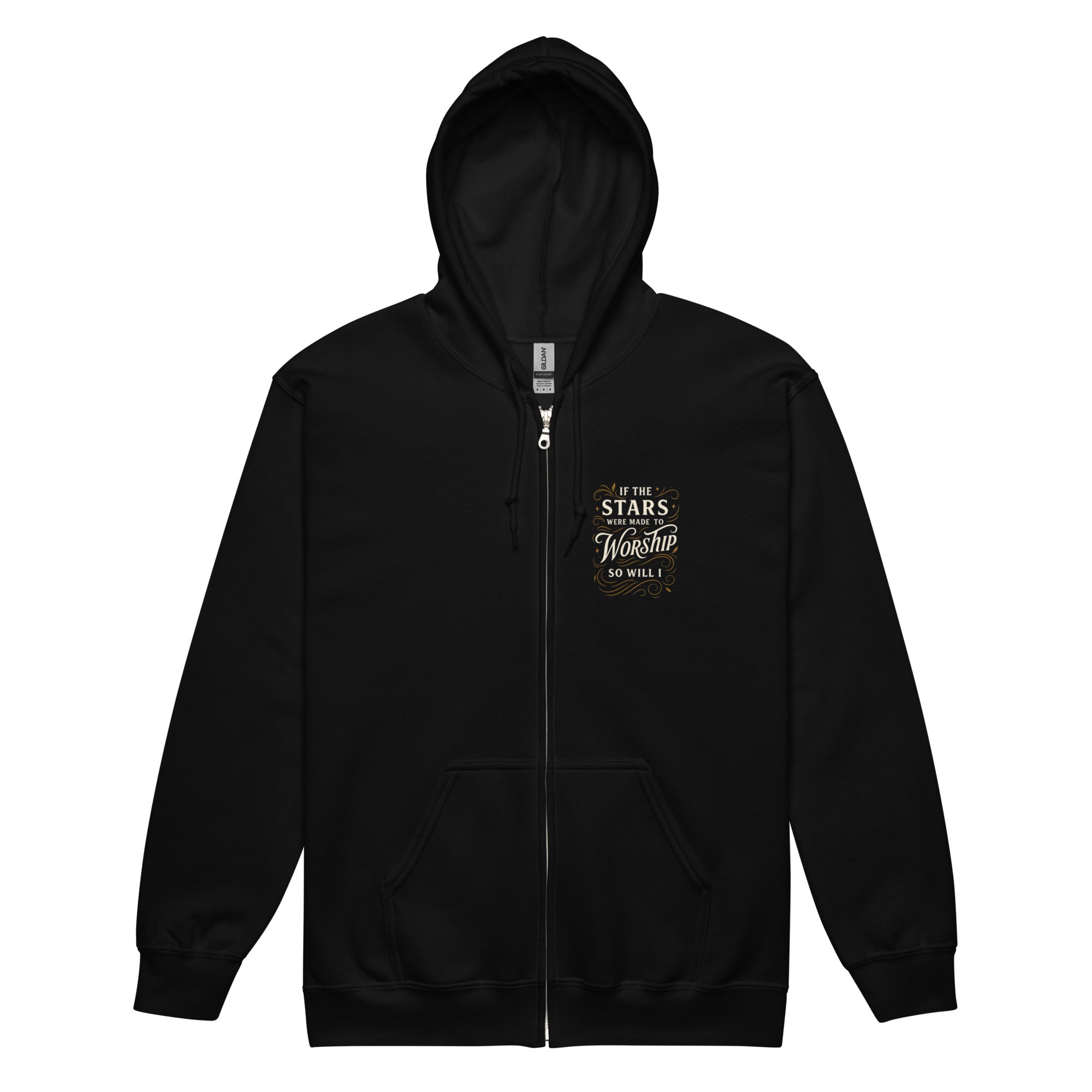 Worship - Unisex heavy blend zip hoodie - Christian Apparel by BASR Clothing