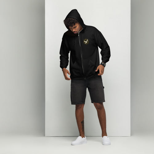 Dove - Unisex heavy blend zip hoodie - Christian Apparel by BASR Clothing