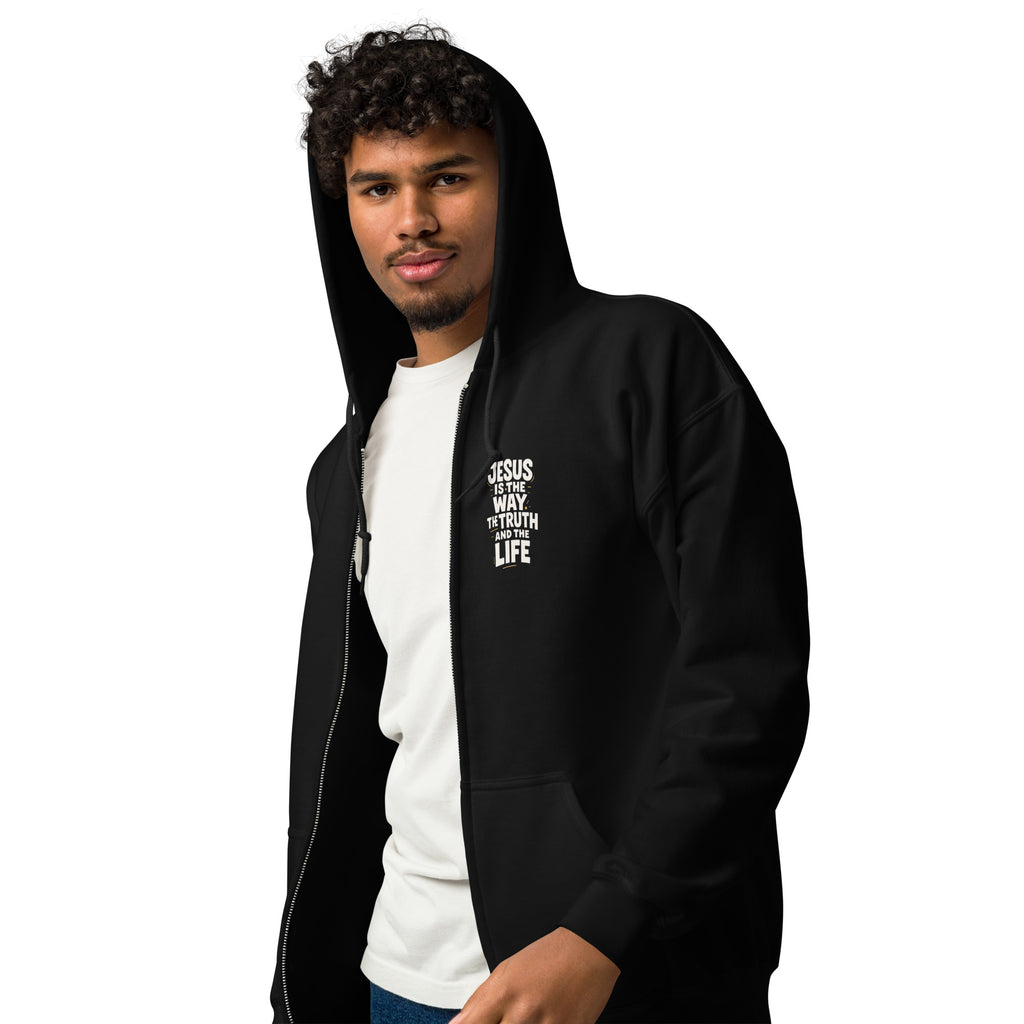 The Way - Unisex heavy blend zip hoodie - Christian Apparel by BASR Clothing