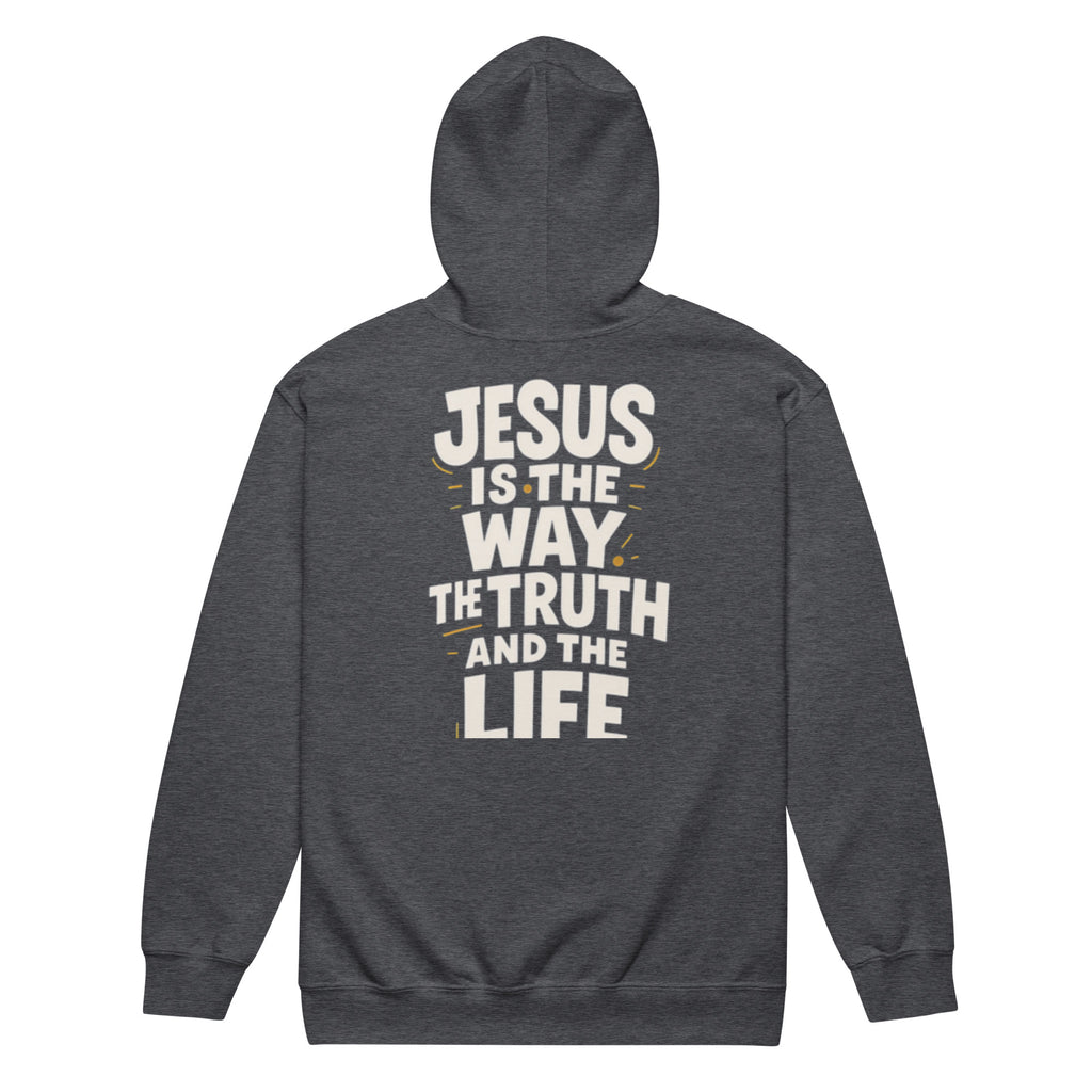 The Way - Unisex heavy blend zip hoodie - Christian Apparel by BASR Clothing
