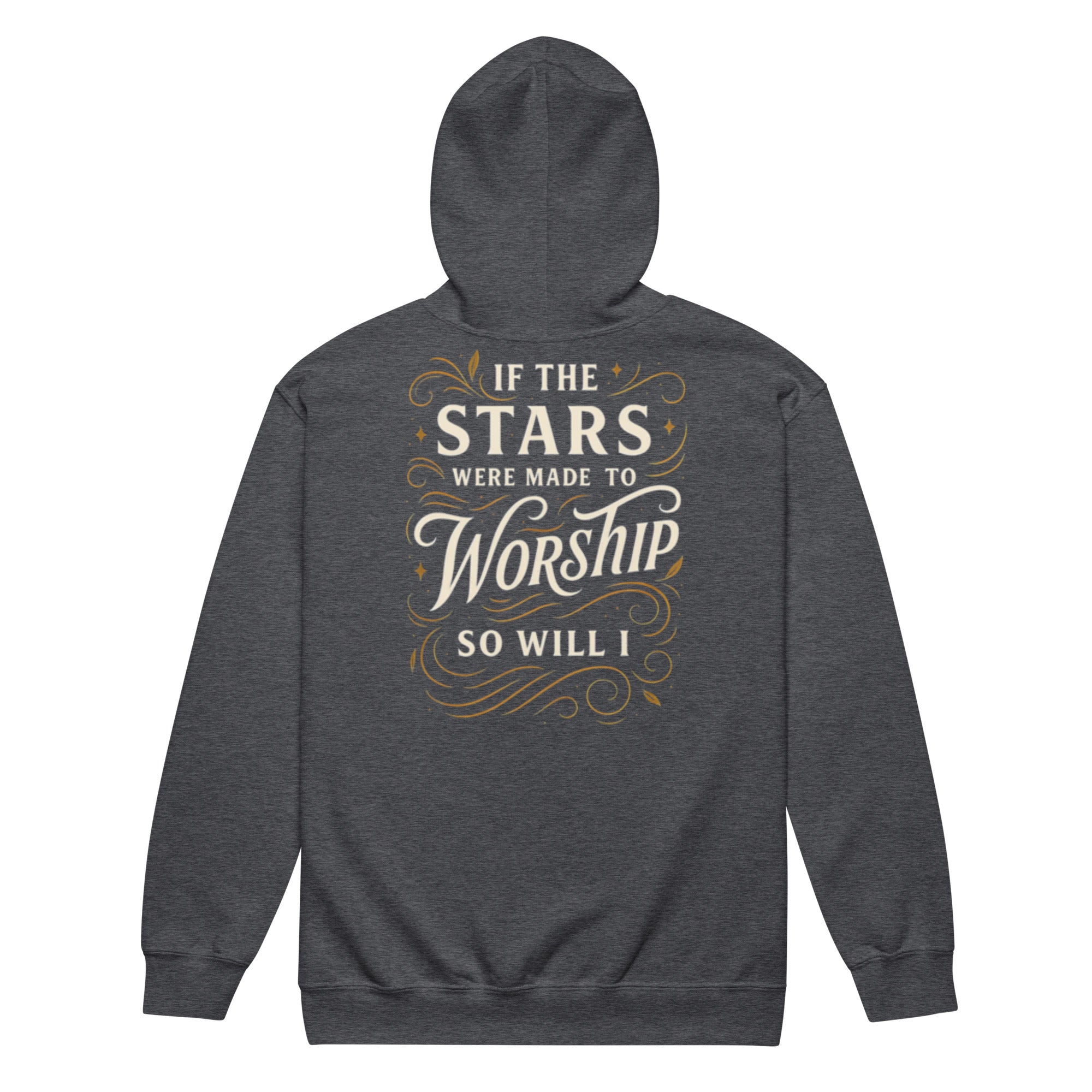 Worship - Unisex heavy blend zip hoodie - Christian Apparel by BASR Clothing