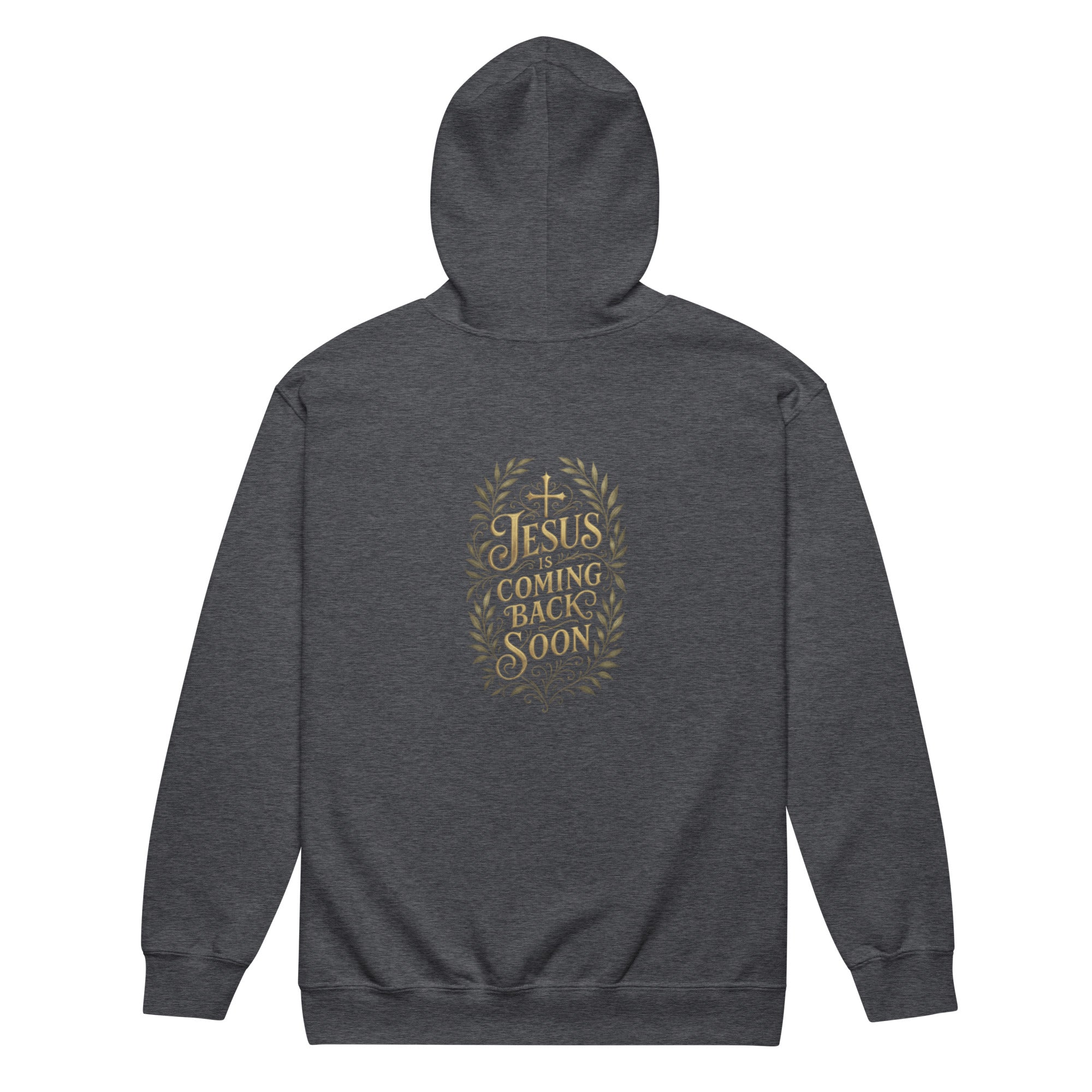 Jesus is Coming Back Soon - Unisex heavy blend zip hoodie - Christian Apparel by BASR Clothing