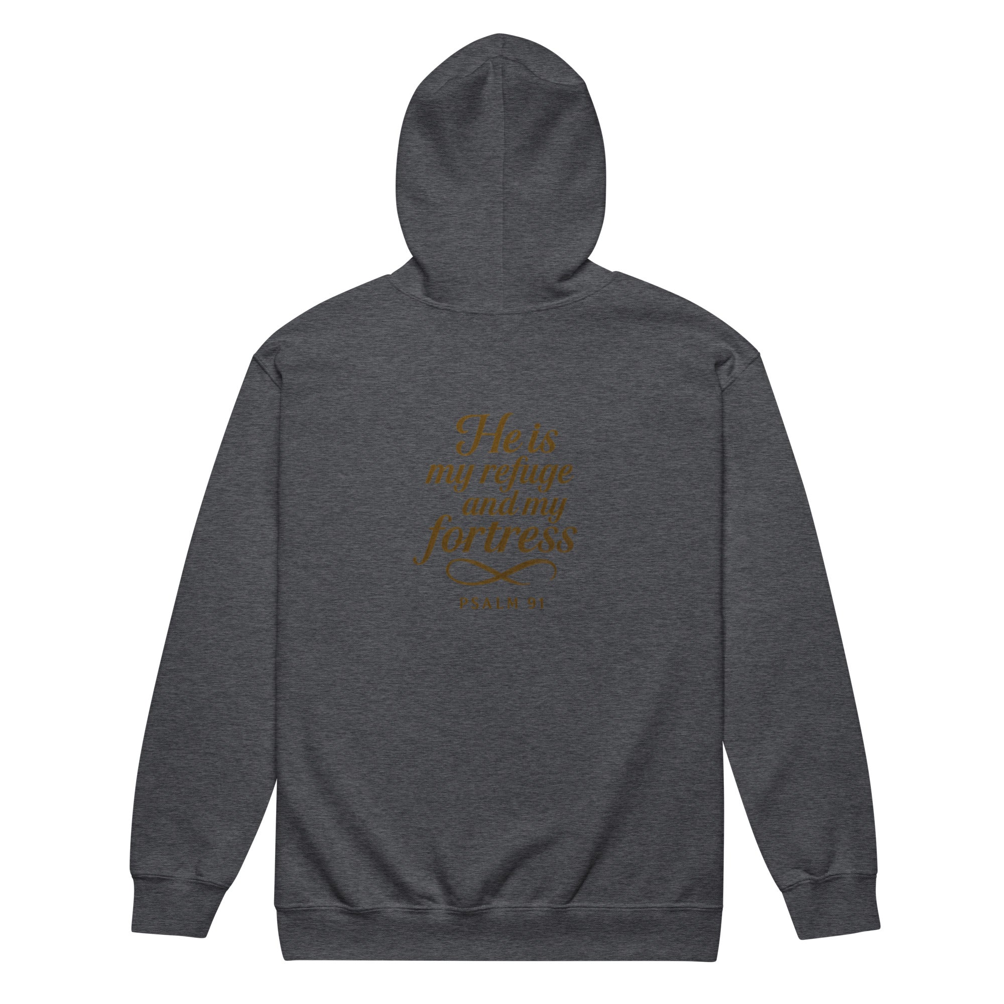 Psalm 91 - Unisex heavy blend zip hoodie - Christian Apparel by BASR Clothing
