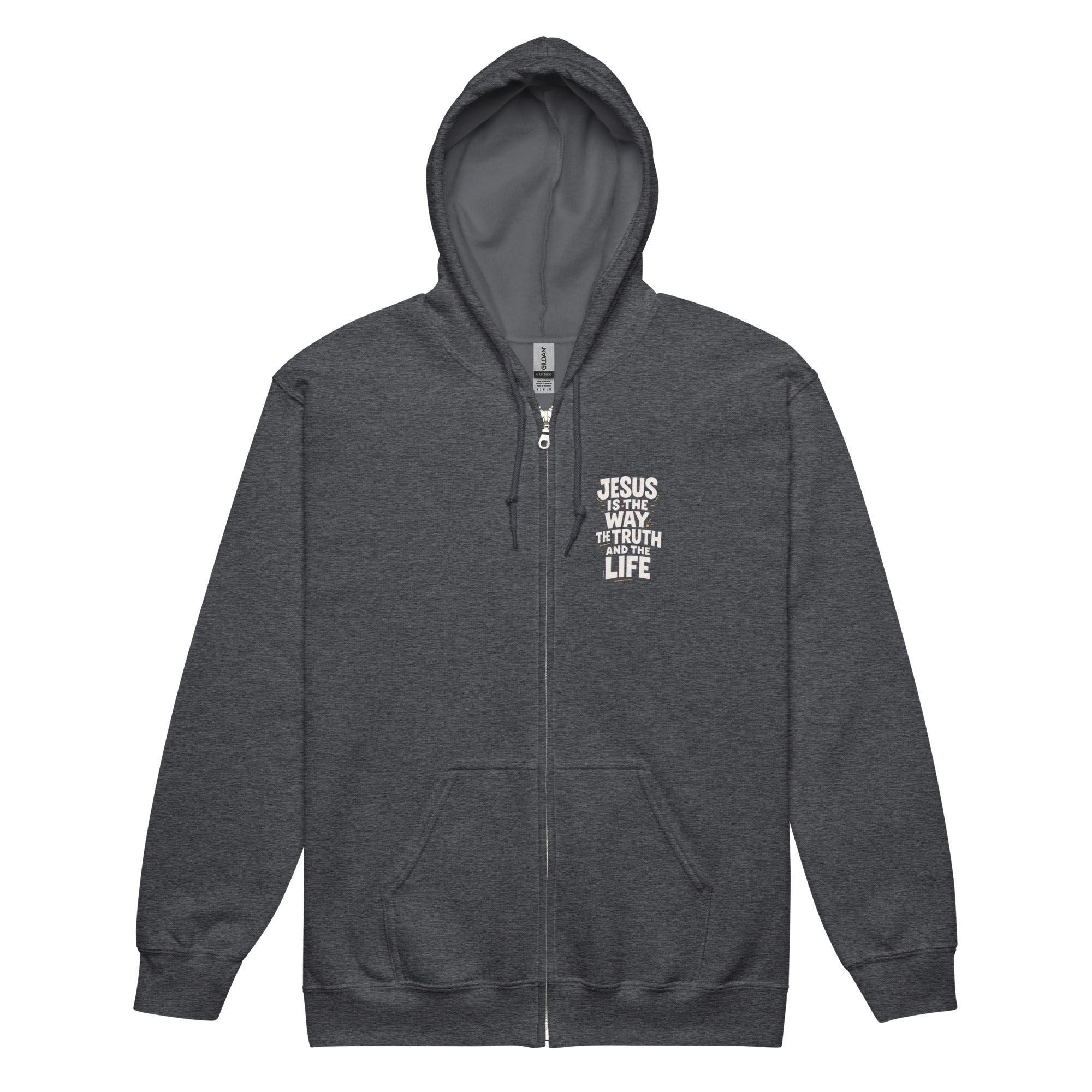 The Way - Unisex heavy blend zip hoodie - Christian Apparel by BASR Clothing