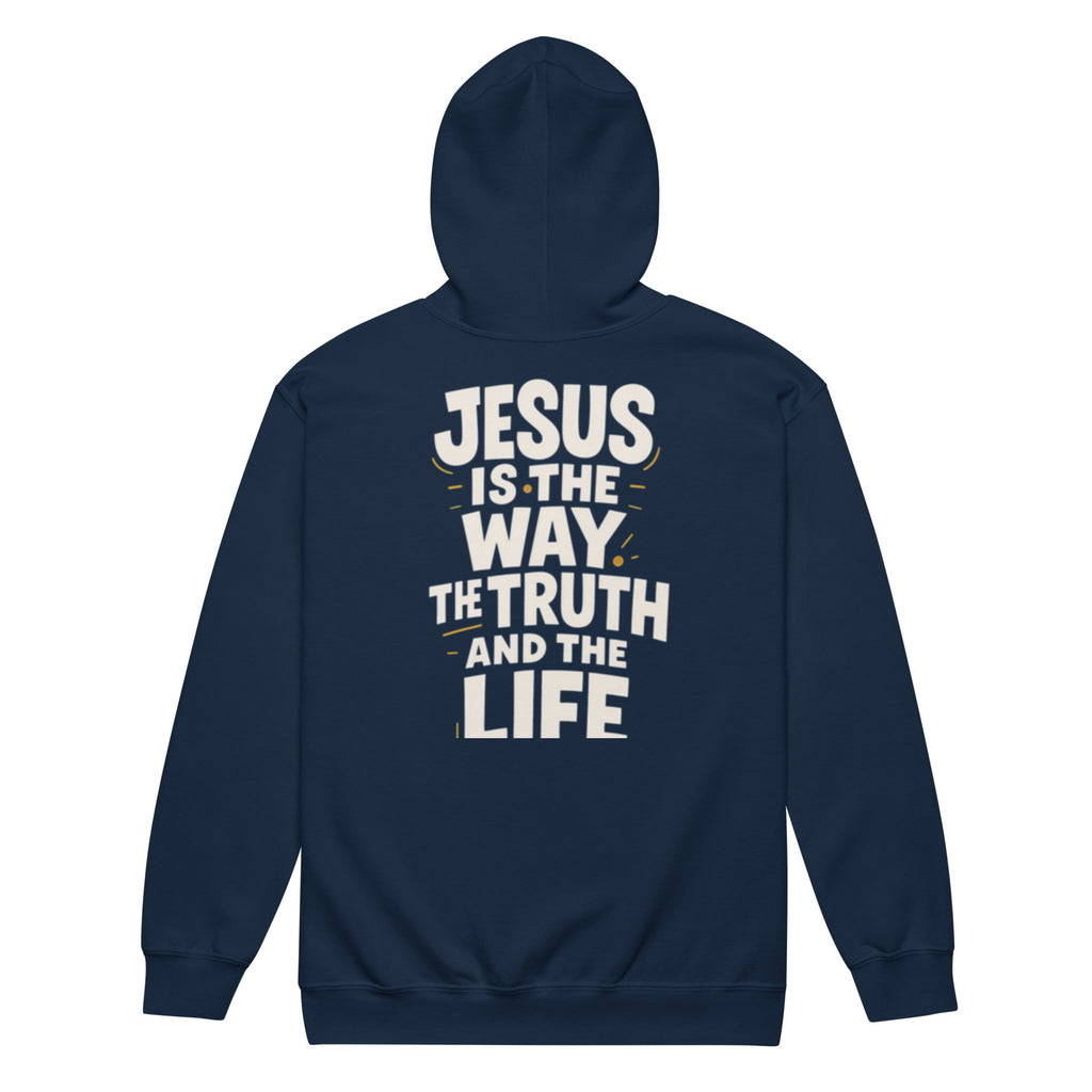 The Way - Unisex heavy blend zip hoodie - Christian Apparel by BASR Clothing