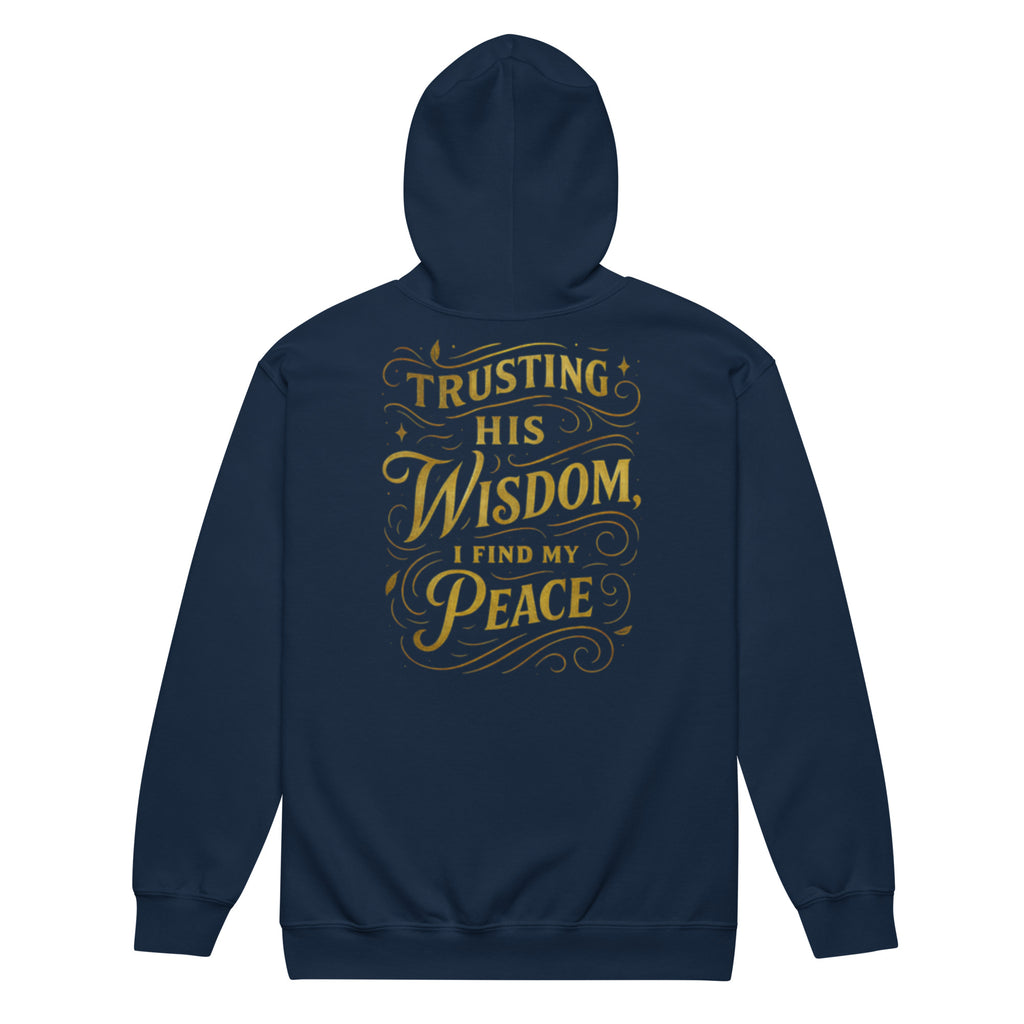 Peace - Unisex heavy blend zip hoodie - Christian Apparel by BASR Clothing