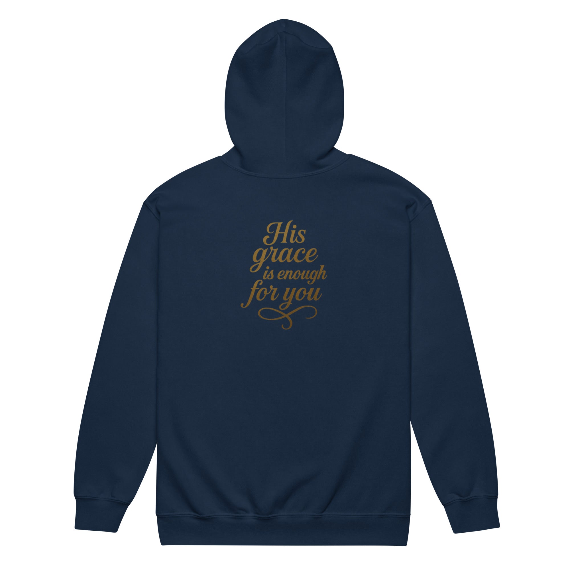 His Grace is Enough for You - Unisex heavy blend zip hoodie - Christian Apparel by BASR Clothing