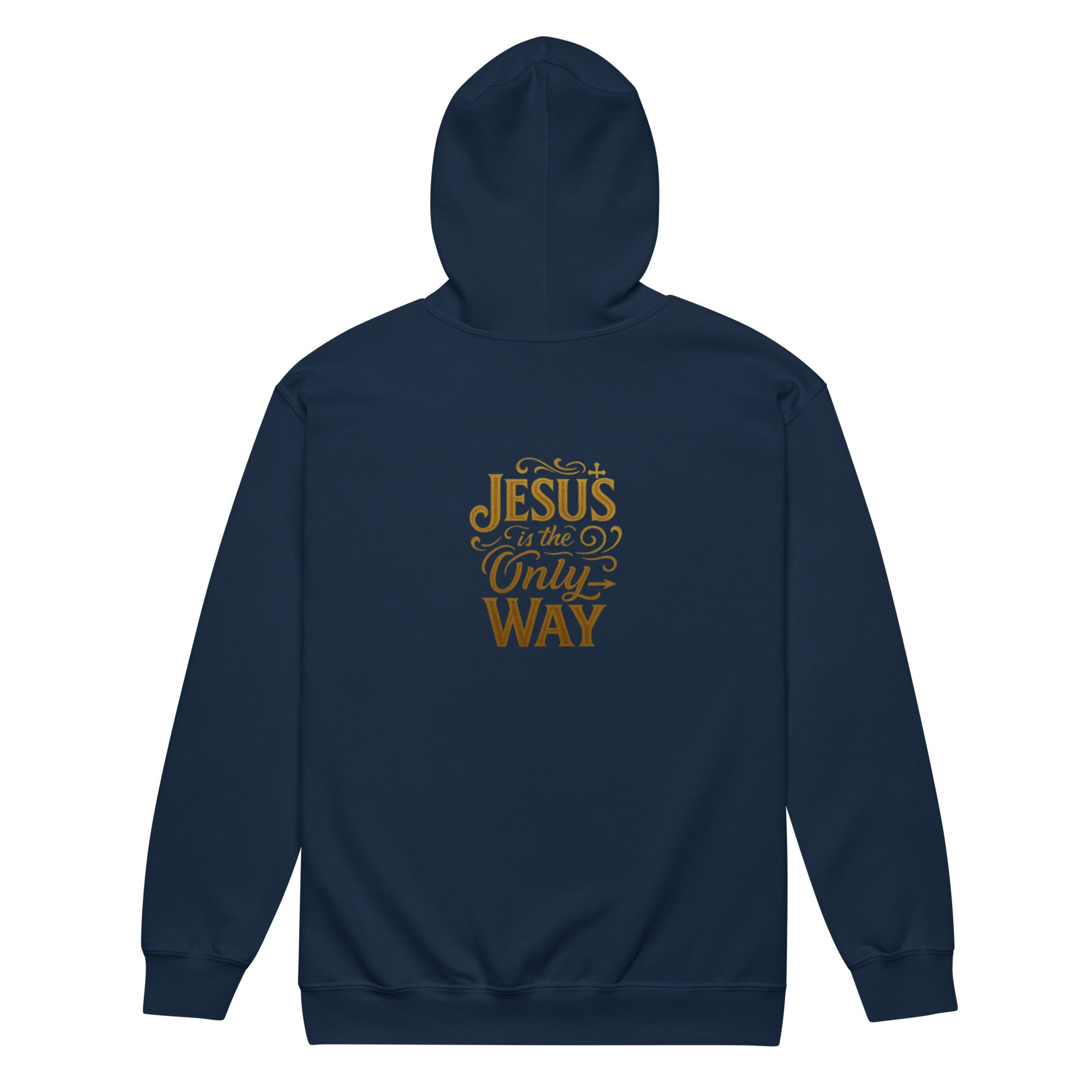 Jesus is the Only Way - Unisex heavy blend zip hoodie - Christian Apparel by BASR Clothing