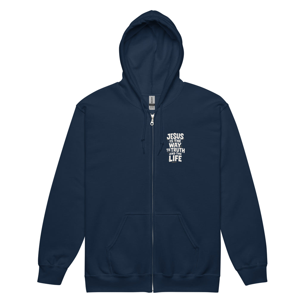 The Way - Unisex heavy blend zip hoodie - Christian Apparel by BASR Clothing