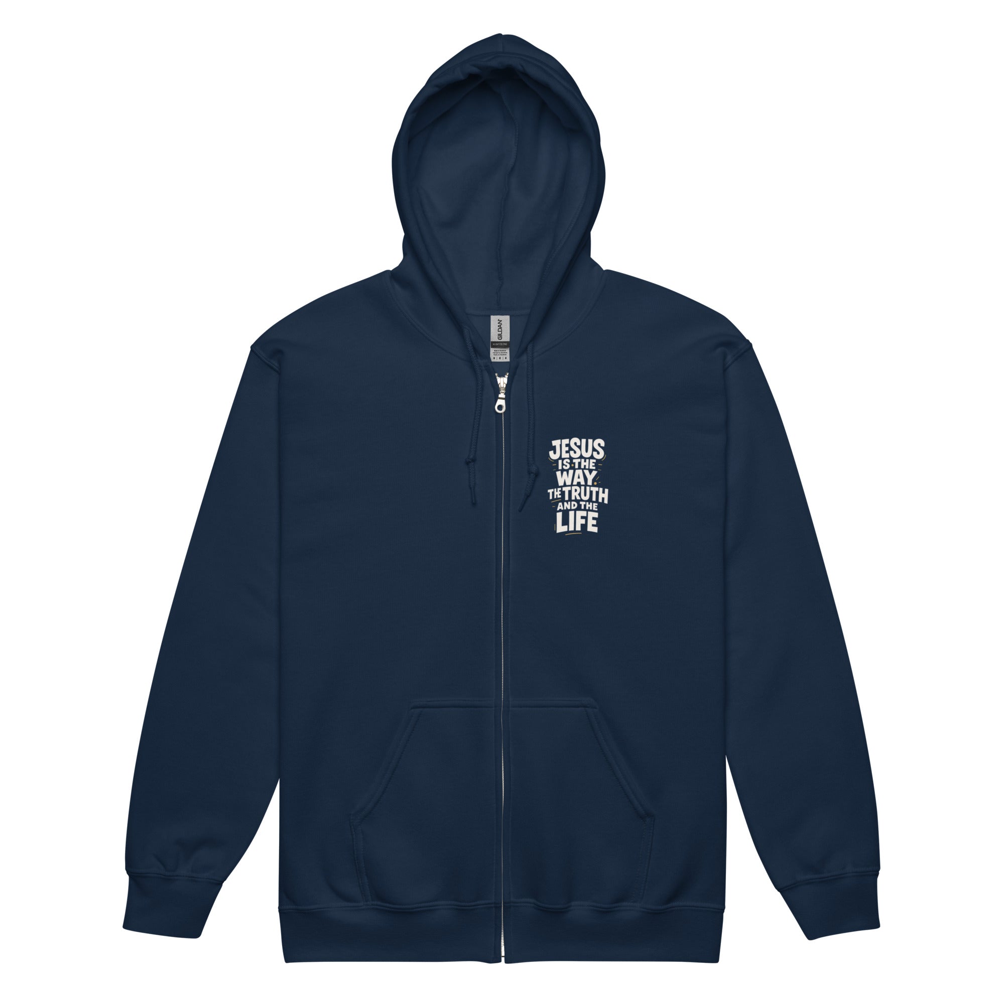 The Way - Unisex heavy blend zip hoodie - Christian Apparel by BASR Clothing