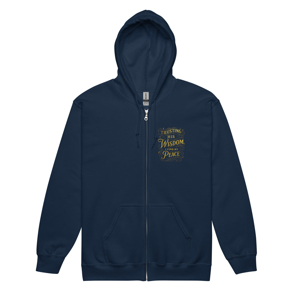 Peace - Unisex heavy blend zip hoodie - Christian Apparel by BASR Clothing