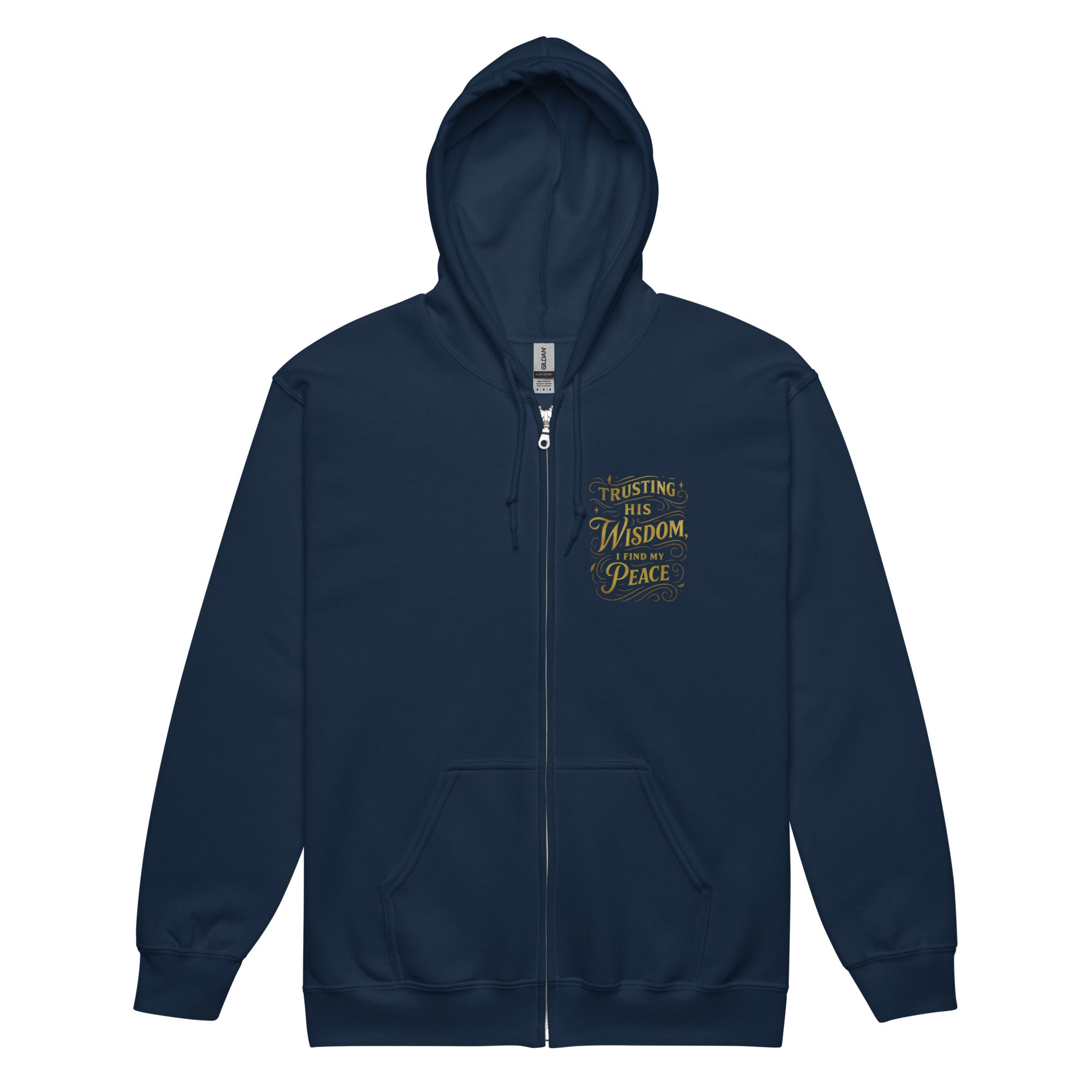 Peace - Unisex heavy blend zip hoodie - Christian Apparel by BASR Clothing