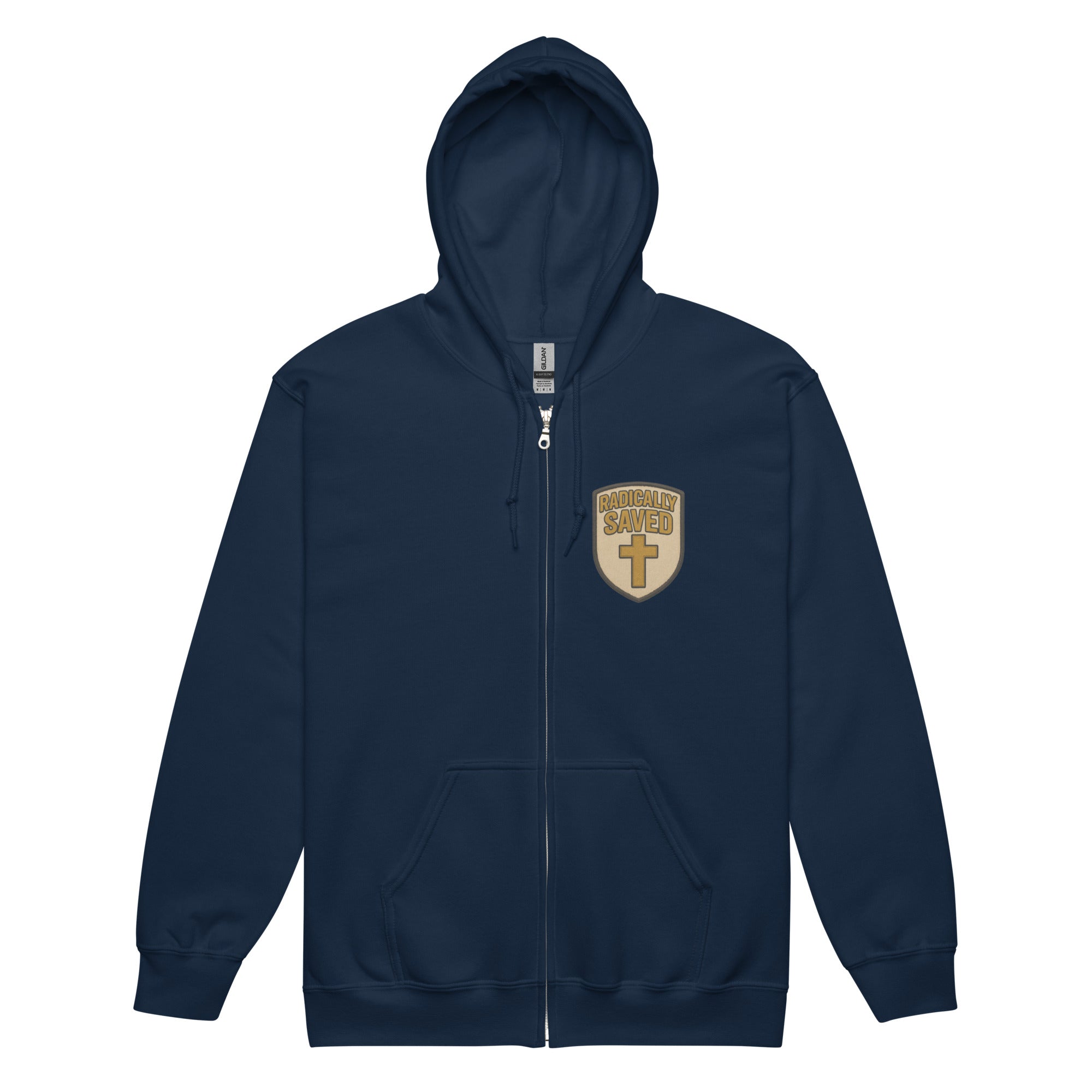 Radically Saved - Unisex heavy blend zip hoodie - Christian Apparel by BASR Clothing