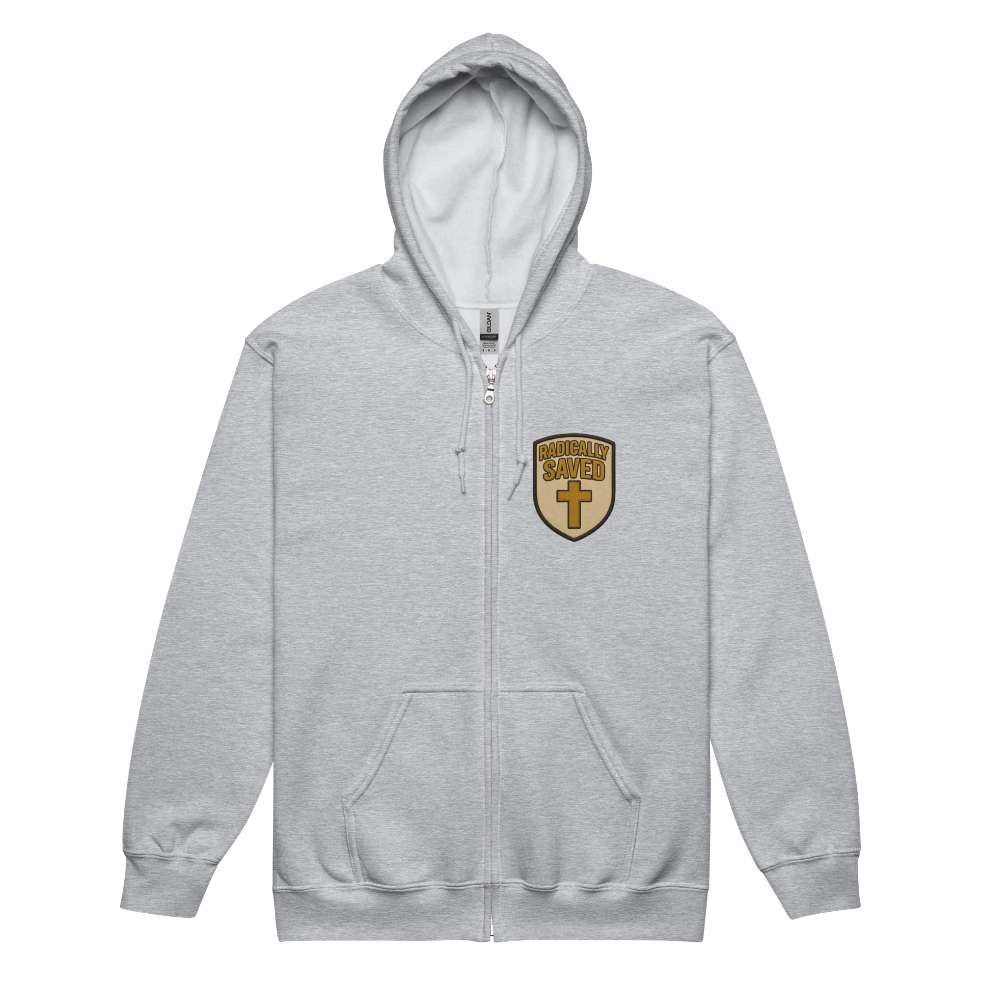 Radically Saved - Unisex heavy blend zip hoodie - Christian Apparel by BASR Clothing