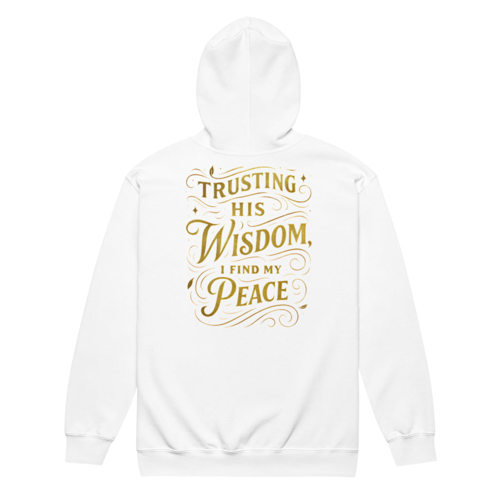 Peace - Unisex heavy blend zip hoodie - Christian Apparel by BASR Clothing