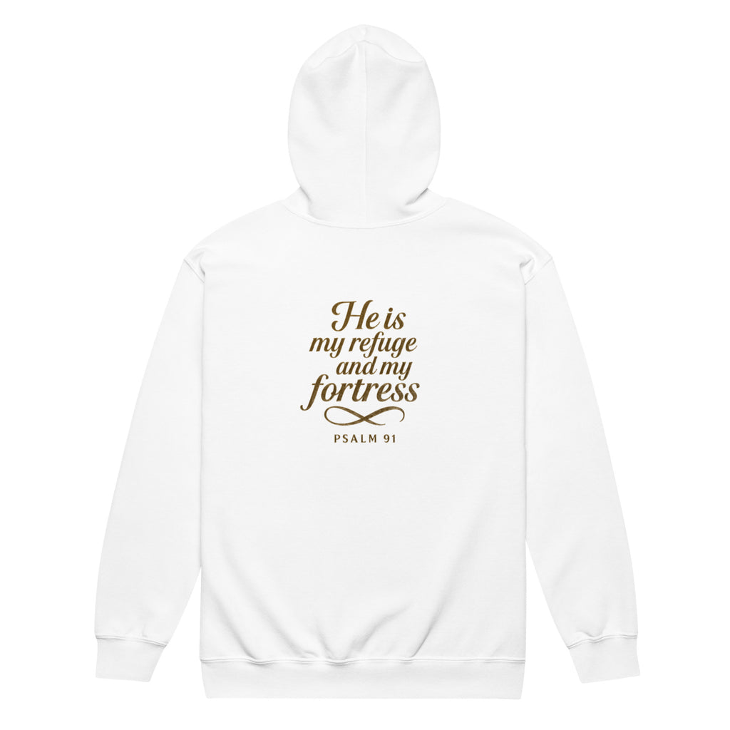 Psalm 91 - Unisex heavy blend zip hoodie - Christian Apparel by BASR Clothing