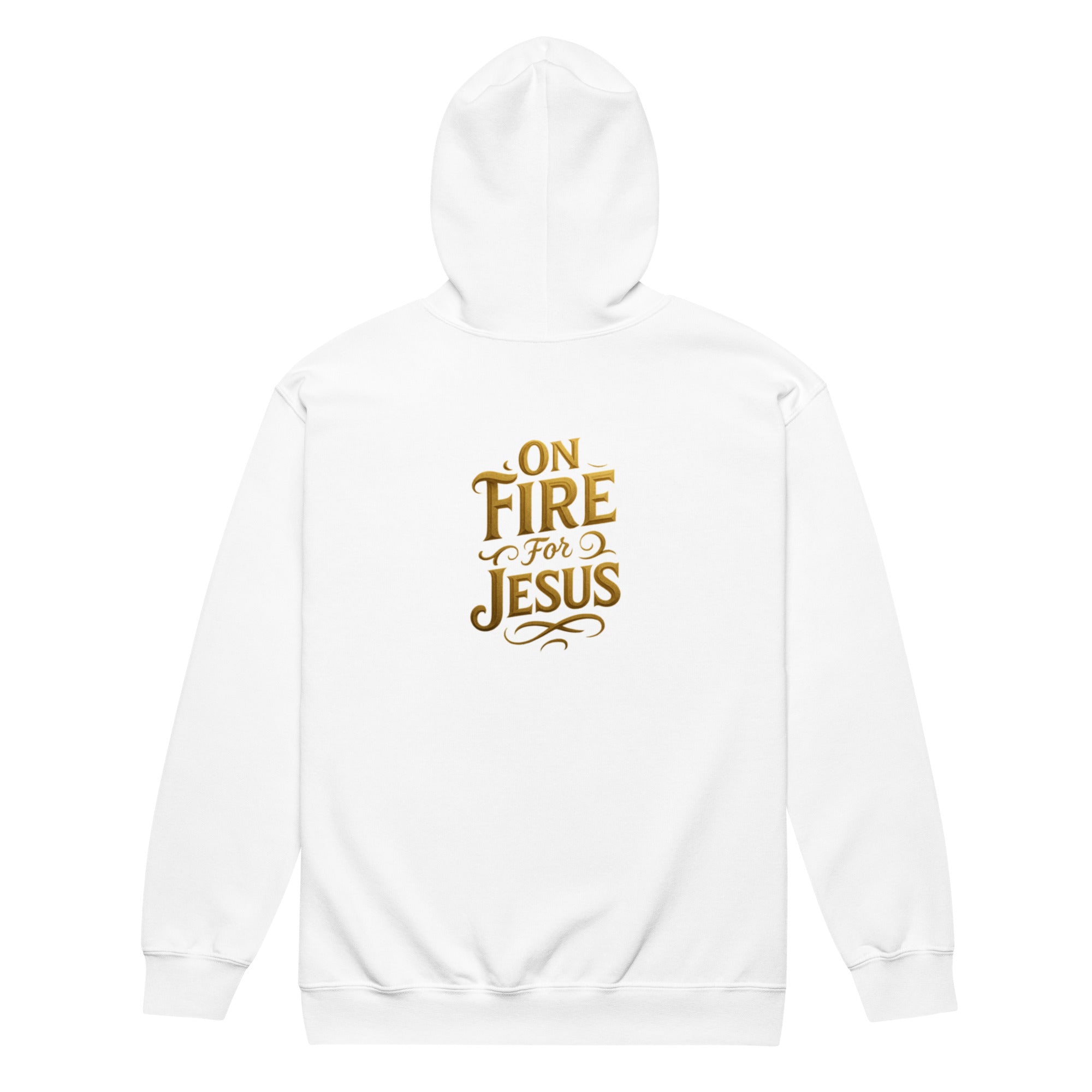 On Fire for Jesus - Unisex heavy blend zip hoodie - Christian Apparel by BASR Clothing