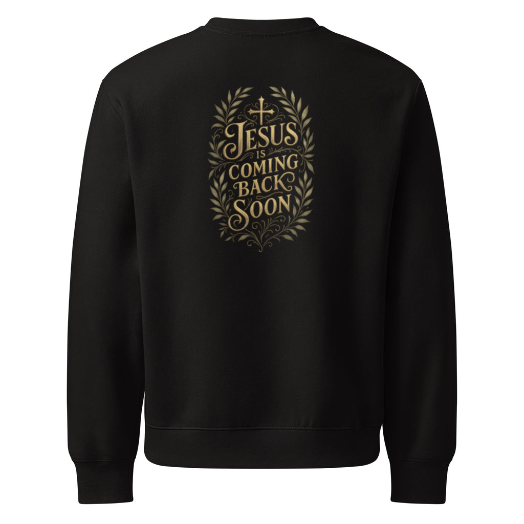 Jesus is coming back soon - Oversized heavyweight sweatshirt - Christian Apparel by BASR Clothing